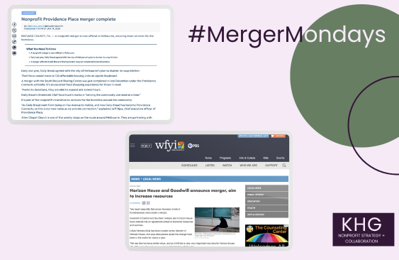 #MergerMondays:  Services for the Unhoused