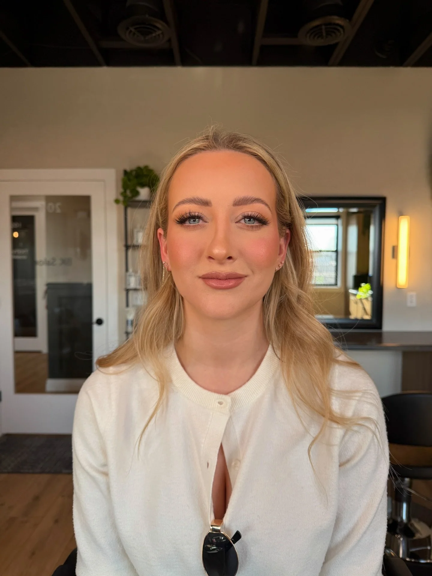 Bridal trial for Keeley 🤍 - let&rsquo;s just say this bridal look is her look!!!! I can&rsquo;t wait for her wedding next week. 

🏷️: bridal makeup artist | wedding makeup | Wisconsin makeup artist | wi mua | Dane county makeup artist | wedding mak
