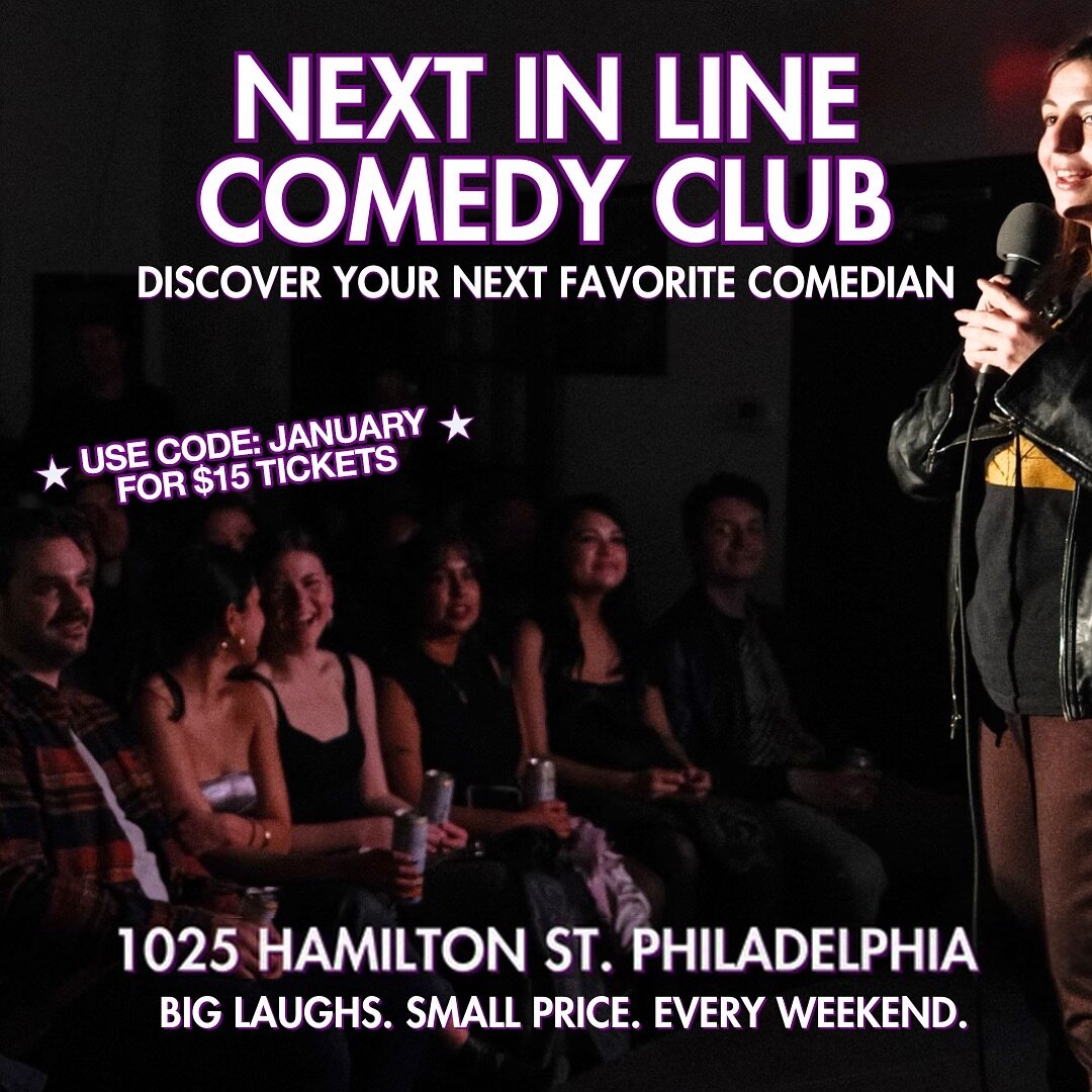 PHILLY! Discover your next favorite comedian just two blocks north of Chinatown 🔥 HINT: use code JANUARY for $15 dollar tickets 👀 Link in bio.

#philly #phillyevents #phillytodo #phlevents #phitodo #comedy #standup #standupcomedy #liveevents #event