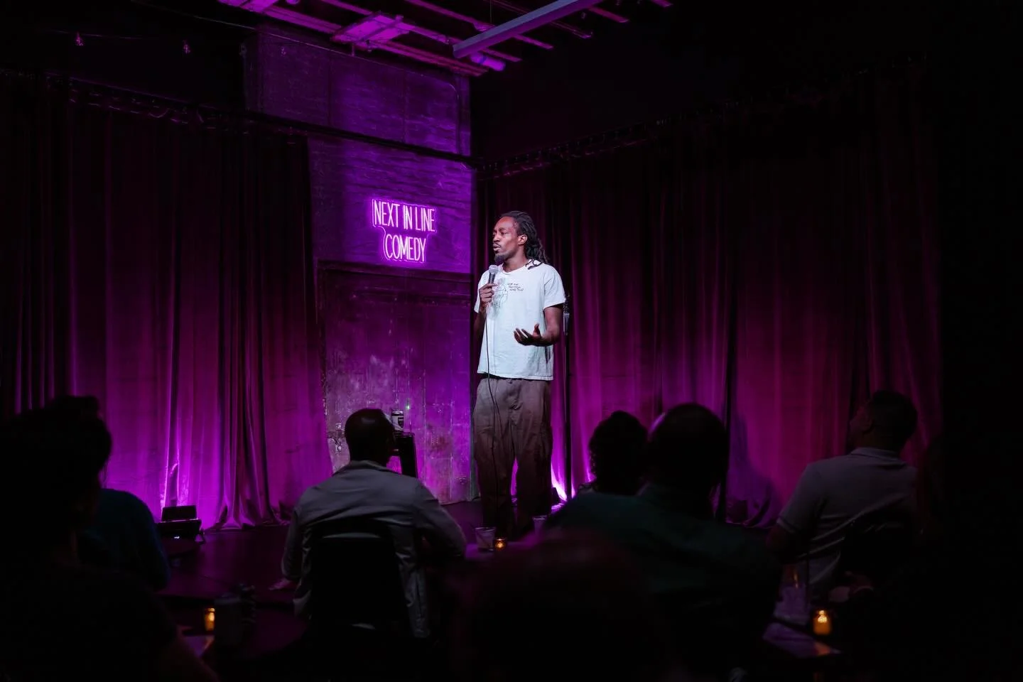 We got a four hot shows this weekend at Next In Line! Come discover your next favorite comedian - tickets available at the link in bio 🎟️