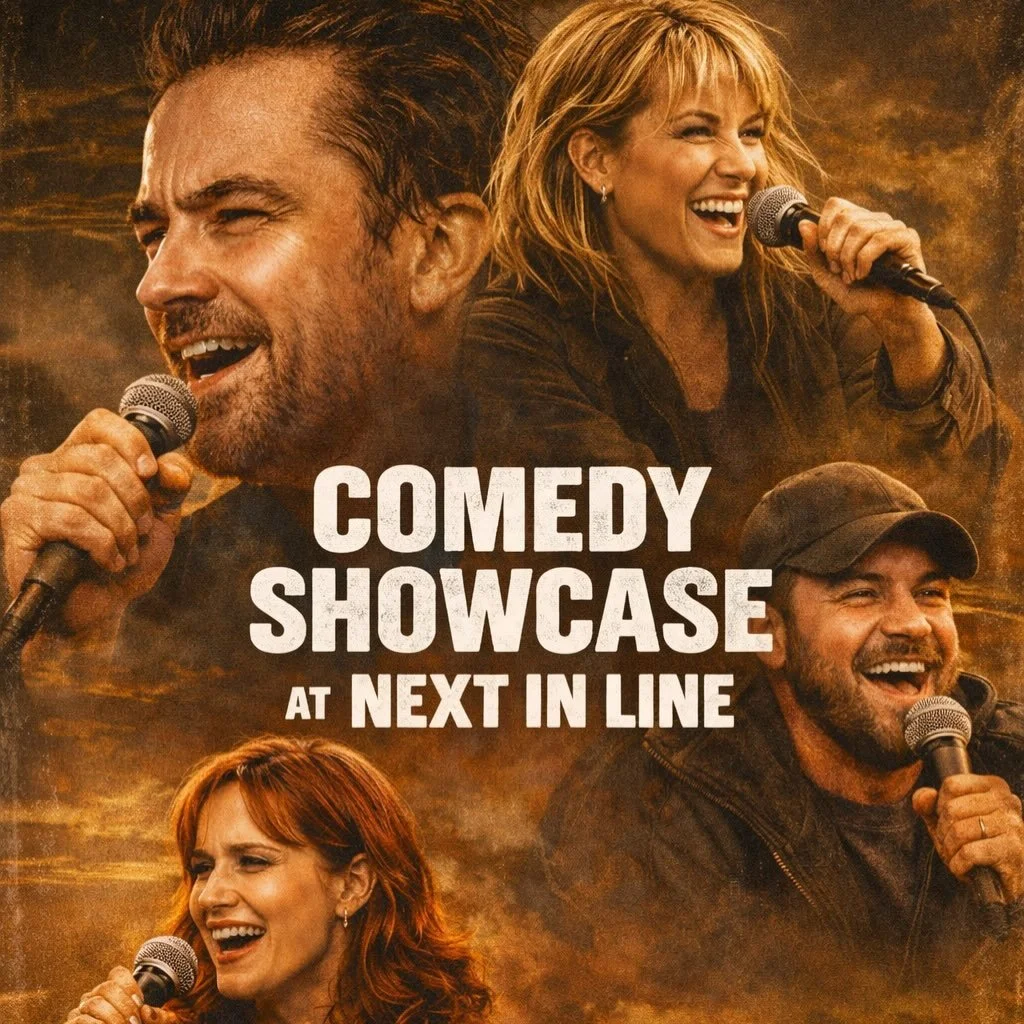 Watch one comic after another at Next In Line&rsquo;s Comedy Showcases every weekend! Tickets available at the link in bio 🎟️