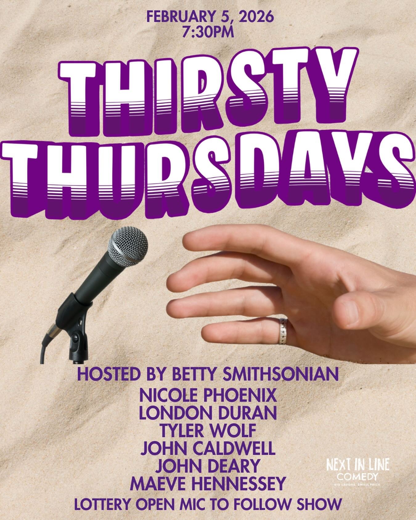 Come see comics riff together on topics you suggest, work out new ideas, and possibly get cancelled in real time! All tickets come with at least one drink - get yours from the link in bio 🎟️