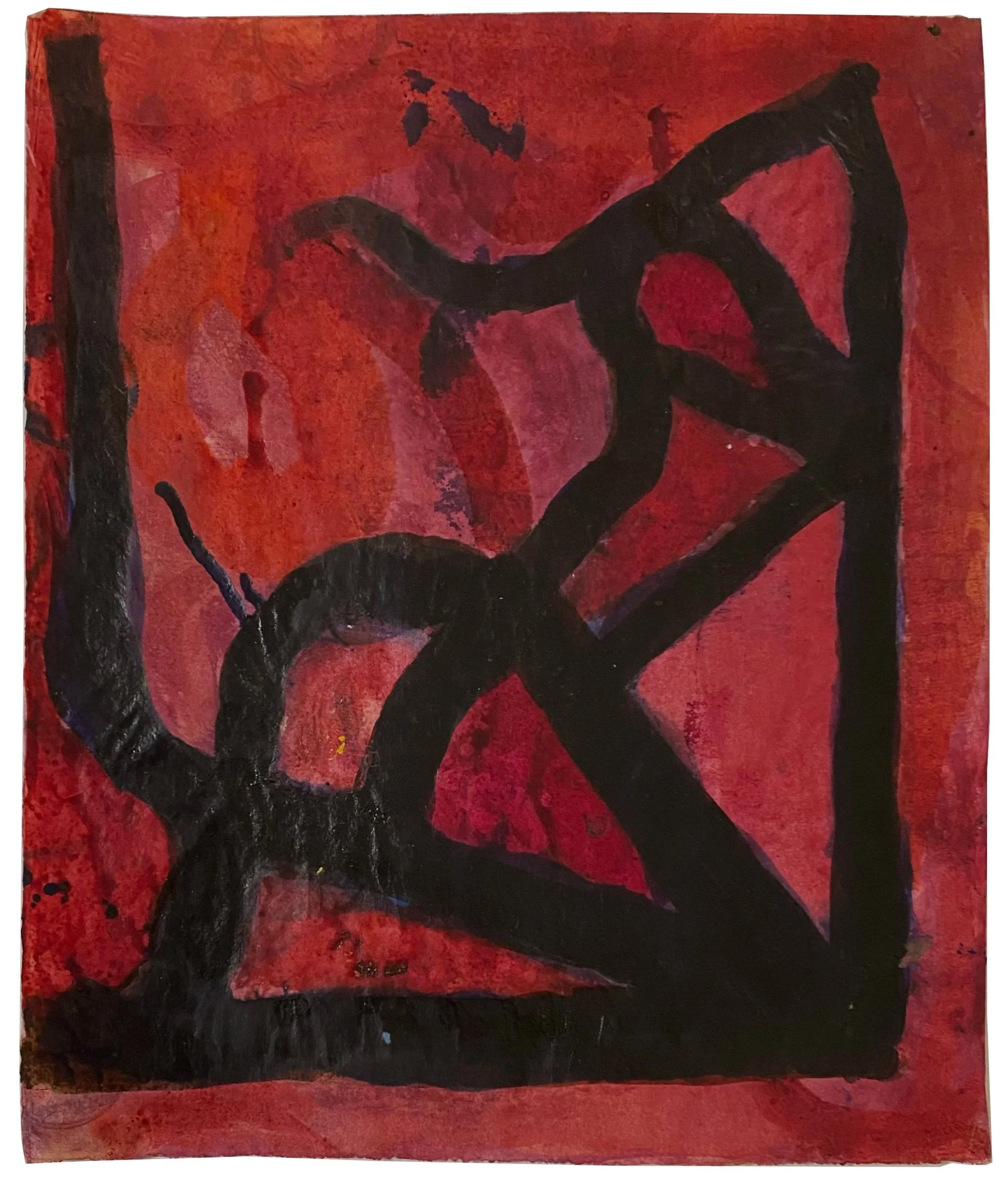 Chuck Webster, Untitled (Cathedral), 2015, ink on handmade paper, 13 1/4 x 11 inches: $1,500