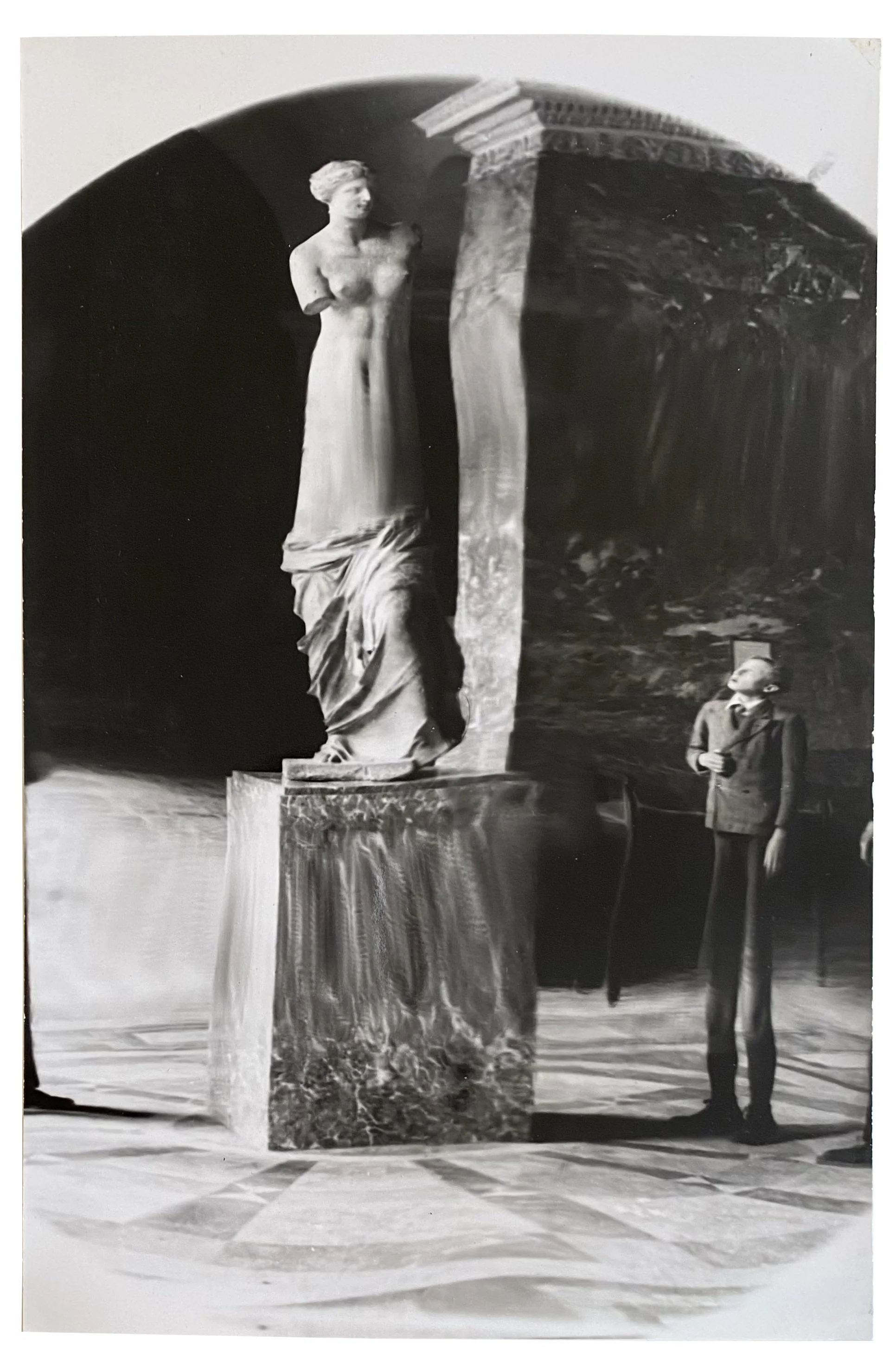 Weegee, Venus de Milo, c. 1955, gelatin silver print, 9 x 5 7/8 inches: $1,500