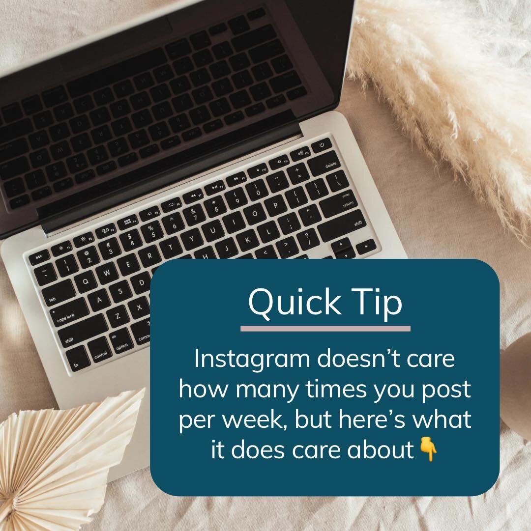 Here&rsquo;s what Instagram really cares about👇

Be Consistent 👏
I&rsquo;ve said it once and I&rsquo;ll say it again 😂 I&rsquo;m not saying you should post everyday&hellip; 3-5 times per week is optimal for growth, but be sure to post what you can