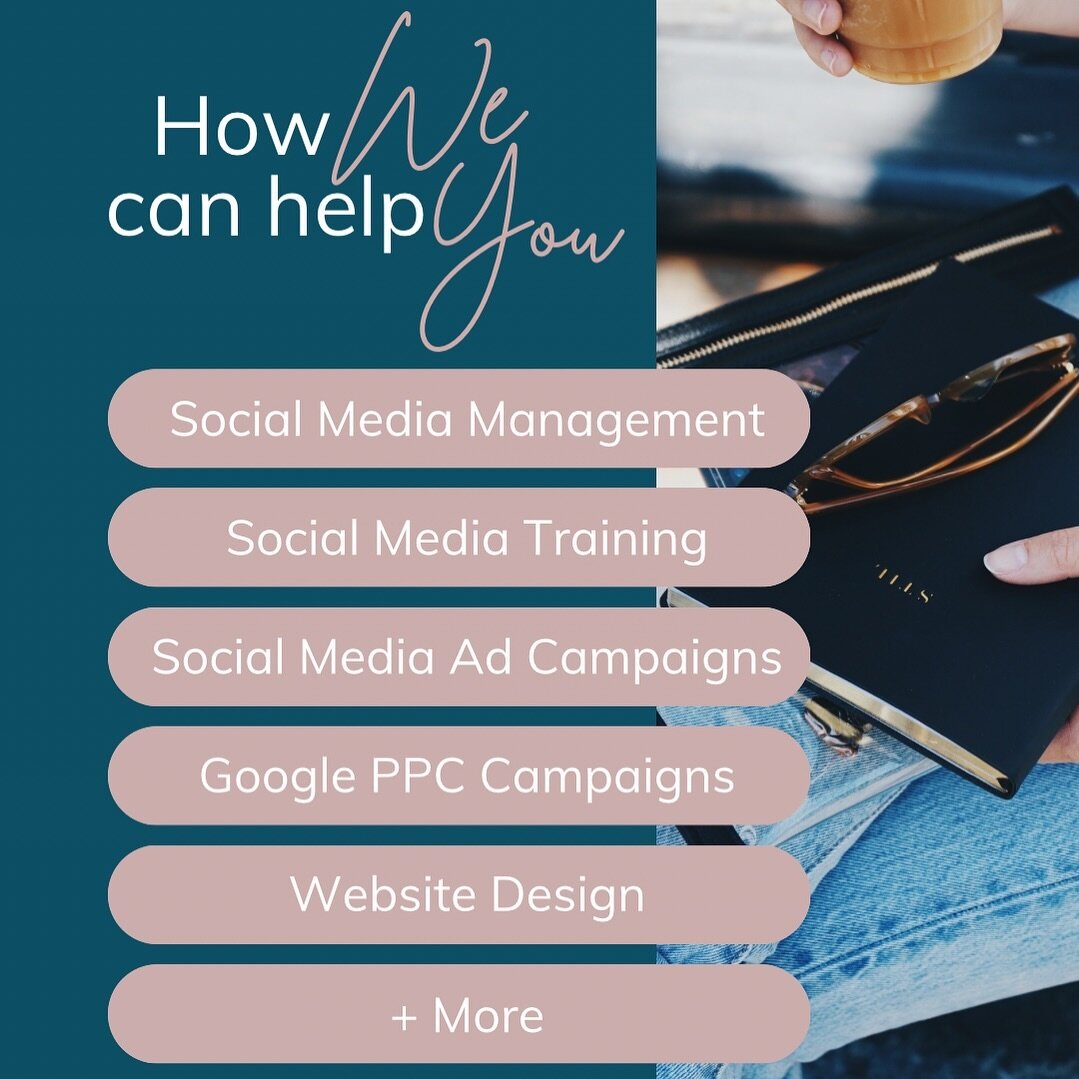 Do you find the ever-changing digital world overwhelming?!?

We can help you cut through all that noise to get real results 🔥🙌

Our main services include;
✨ Social Media Management 
✨ Social Media Training
✨ Social Media Ad Campaigns
✨ Google PPC C