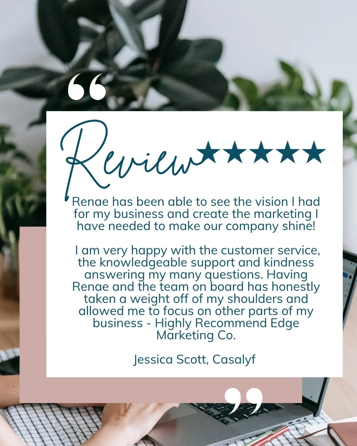 Helping business owners feel lighter, clearer and supported is our favourite part of the job! 
Thank you for your kind words Jess - it&rsquo;s a pleasure working with you and @casalyfaus 🤍

#bunburybusiness #digitalmarketingagency #wehavethebestclie