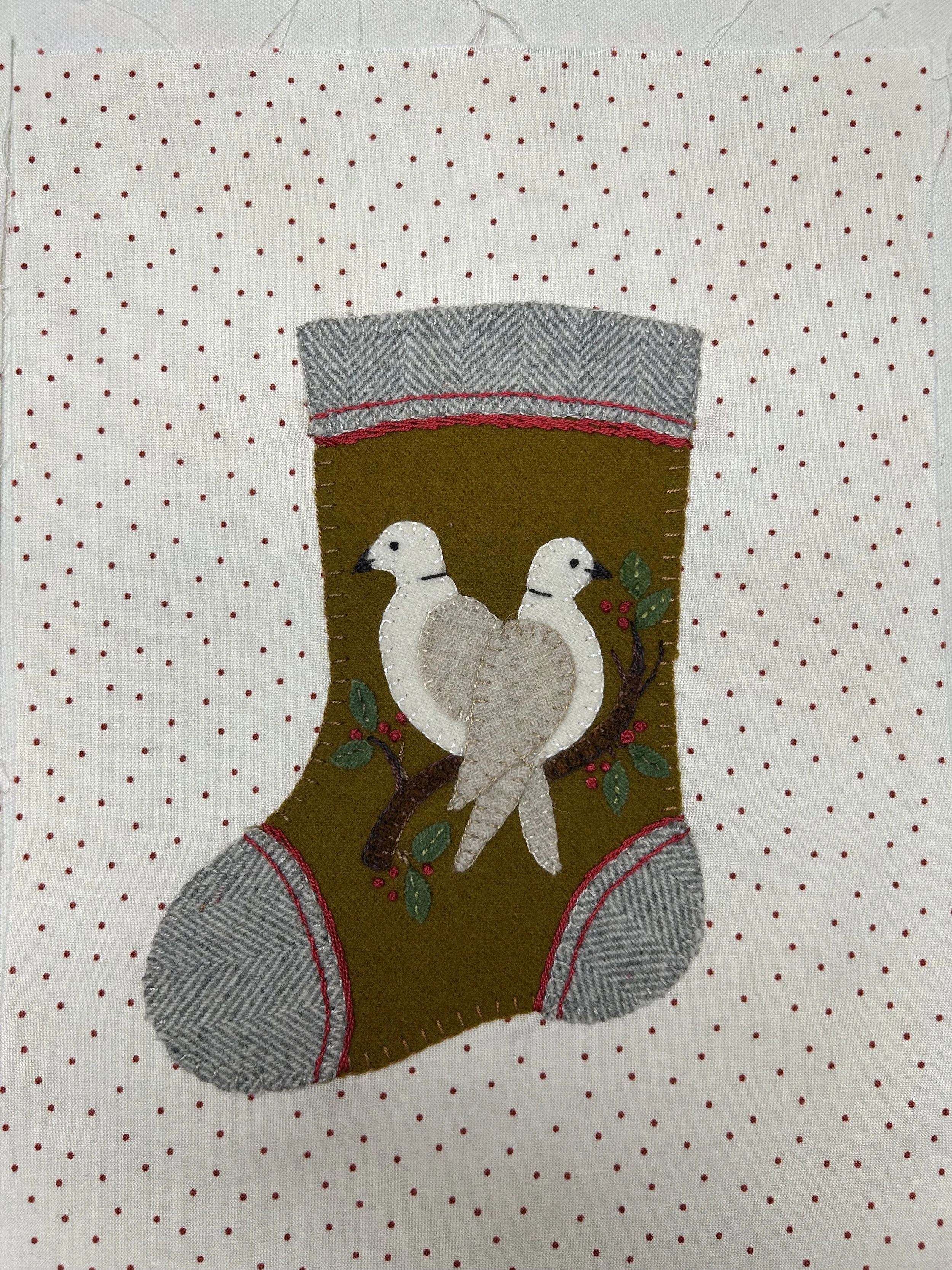 block 6 SAL Christmas Stocking