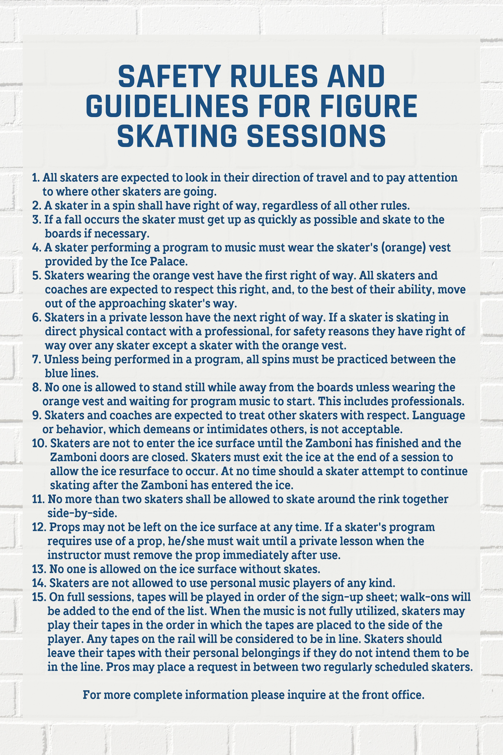 Rink Rules Ice Palace Hawaii rink-rules-ice-palace-hawaii