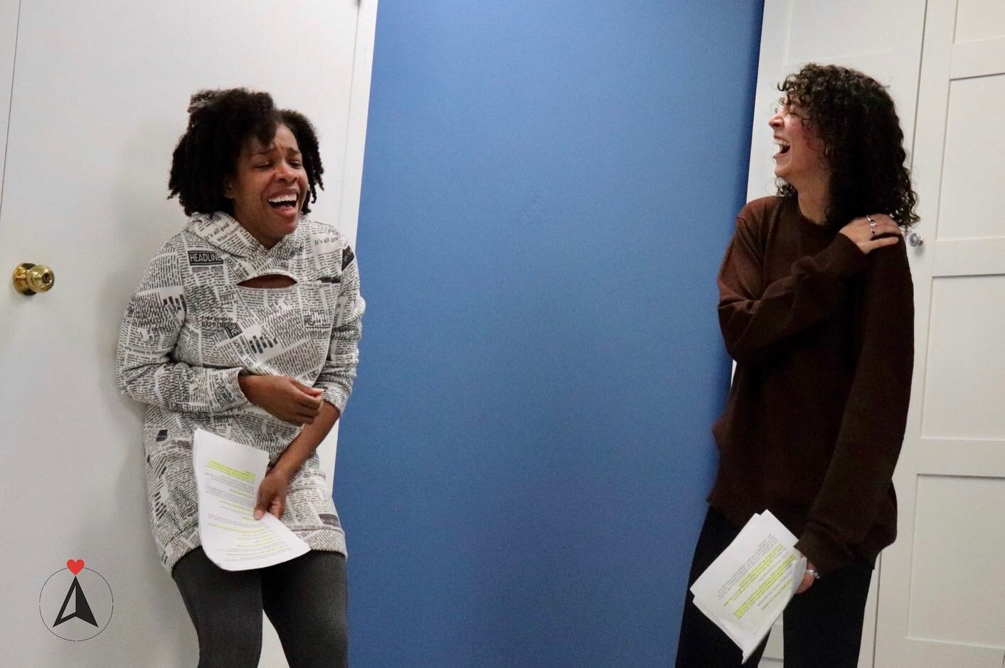 It&rsquo;s all smiles until it escalates to using MCU like super powers&hellip; swipe for levitation from @andpavlovic vs @leesheelovesyou 
Andrea and Alicia are two brilliant actors and creatives at MAP who have brought so much to classes over the y