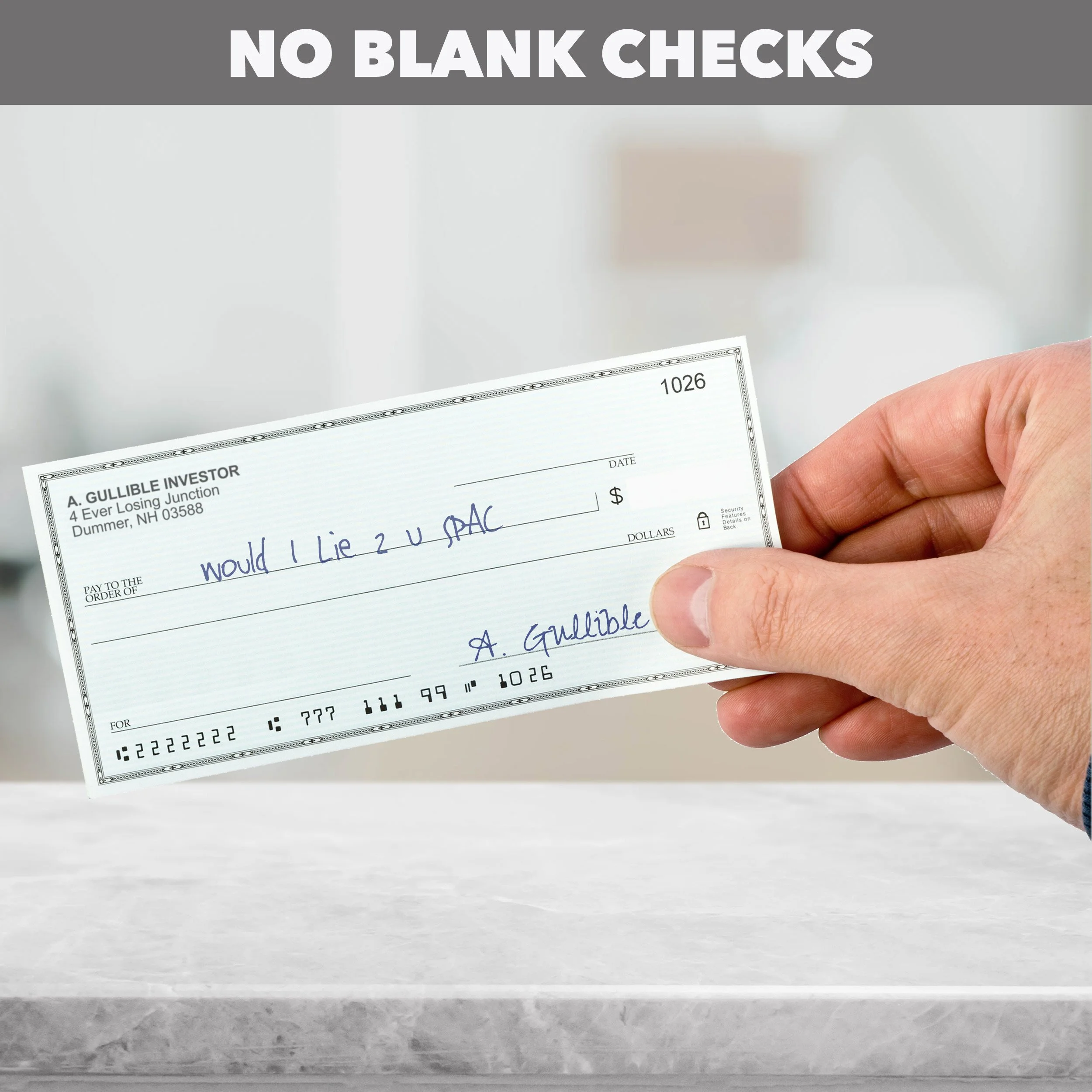 Stay Away from SPACs