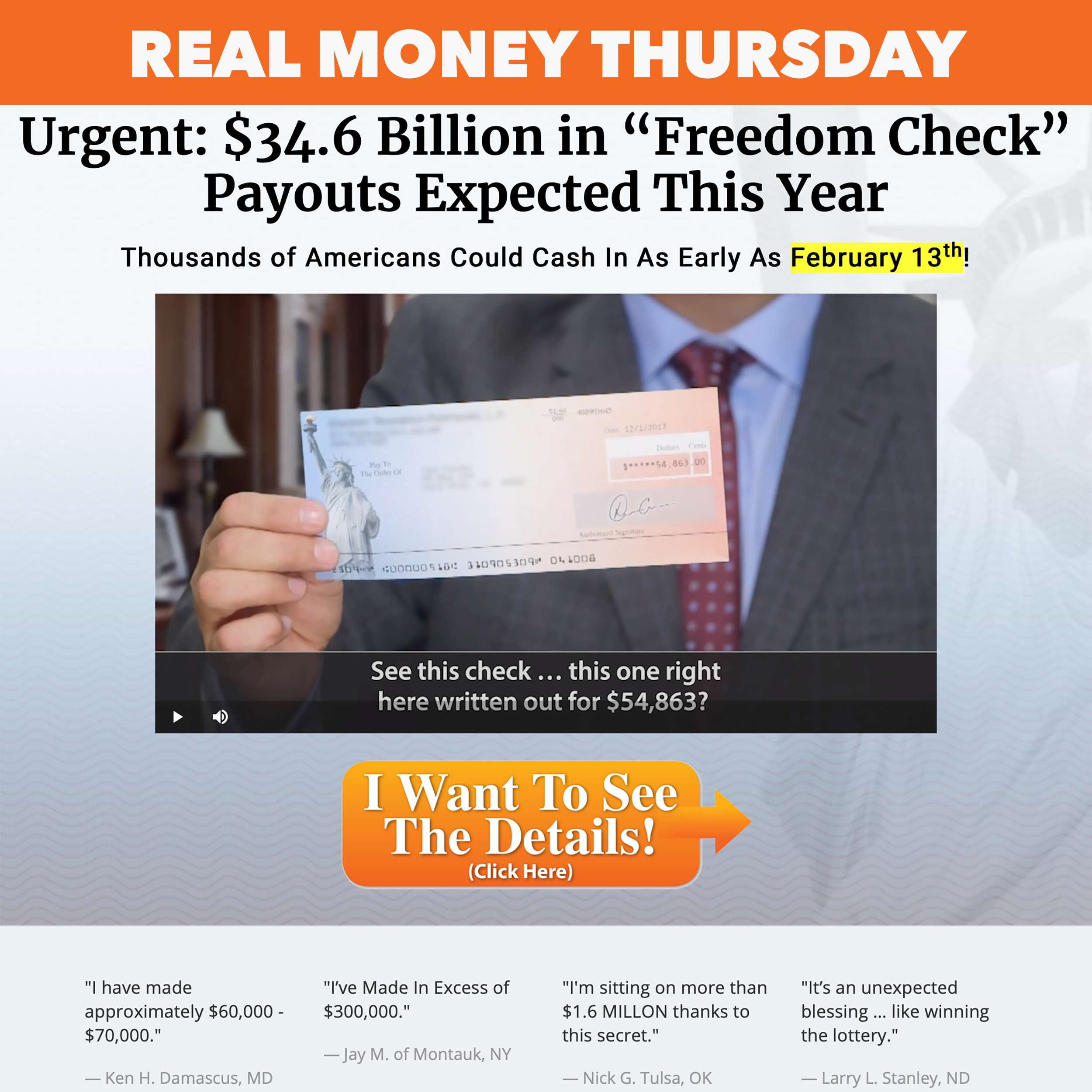 What could possibly be wrong with something called a "Freedom Check?"