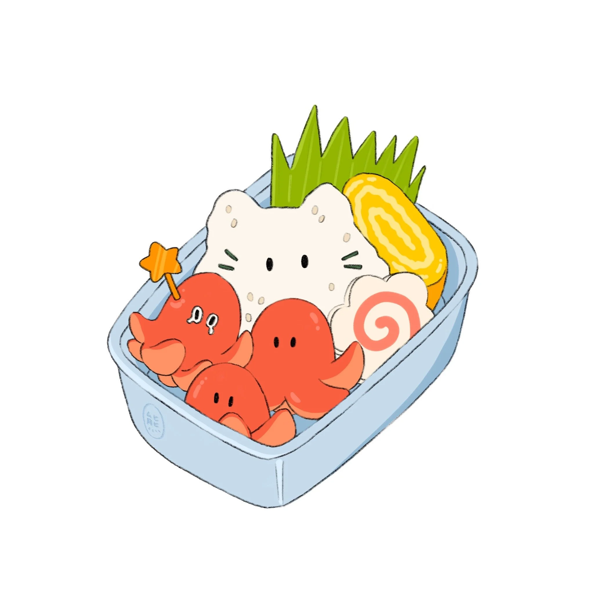 Sausage bento key-charm design