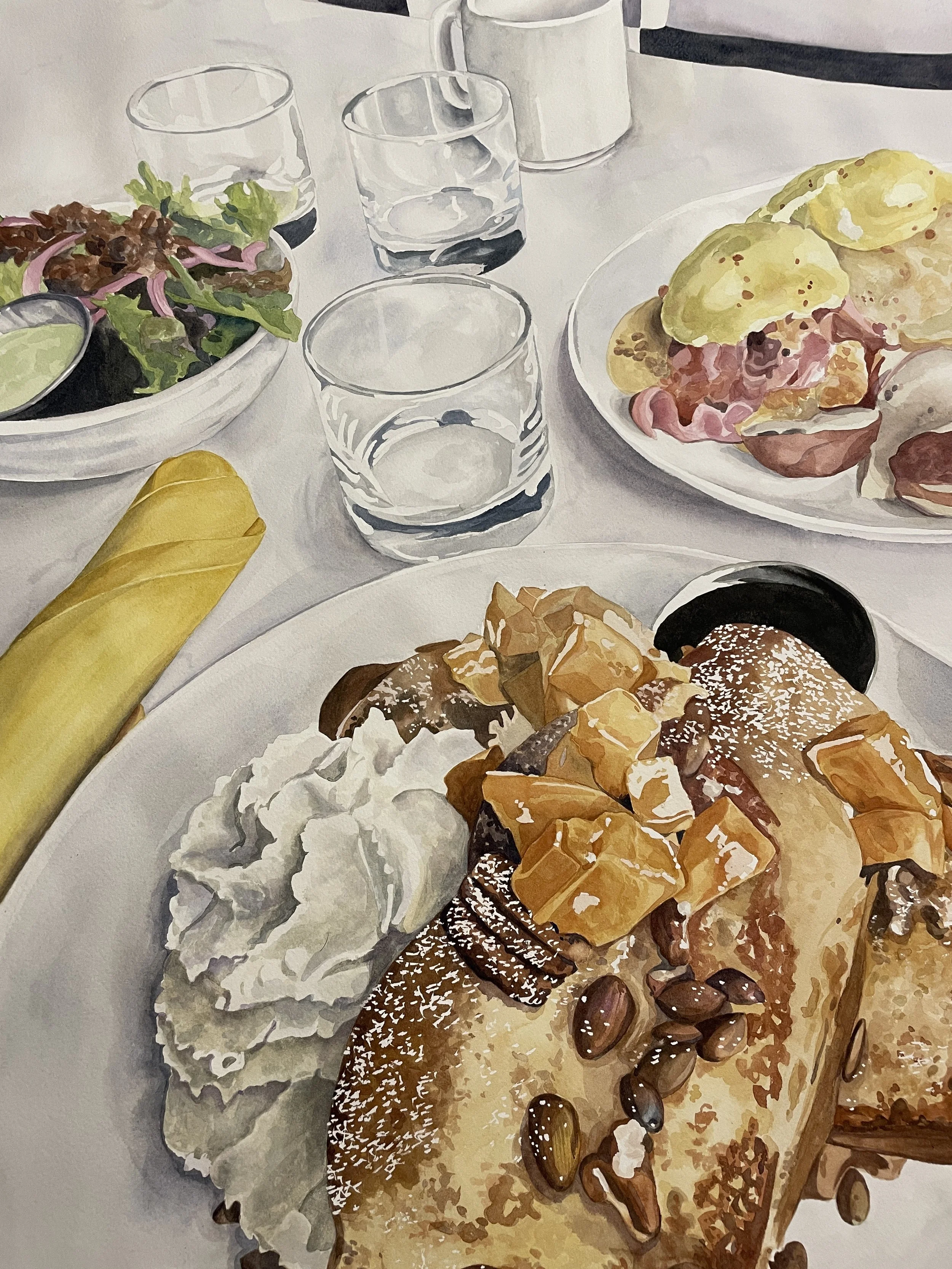 30" x 24" watercolor