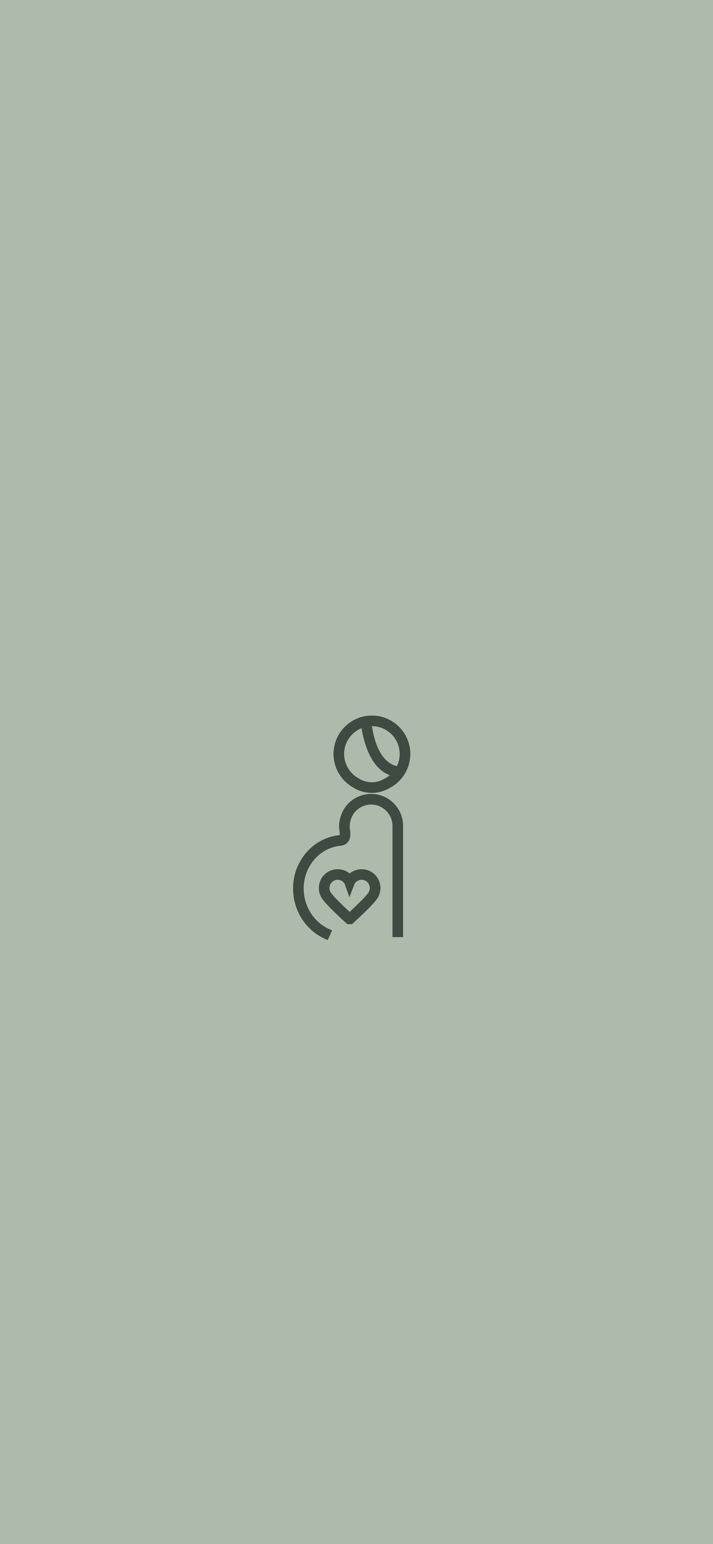 Pregnant person with 'heart shape' in belly