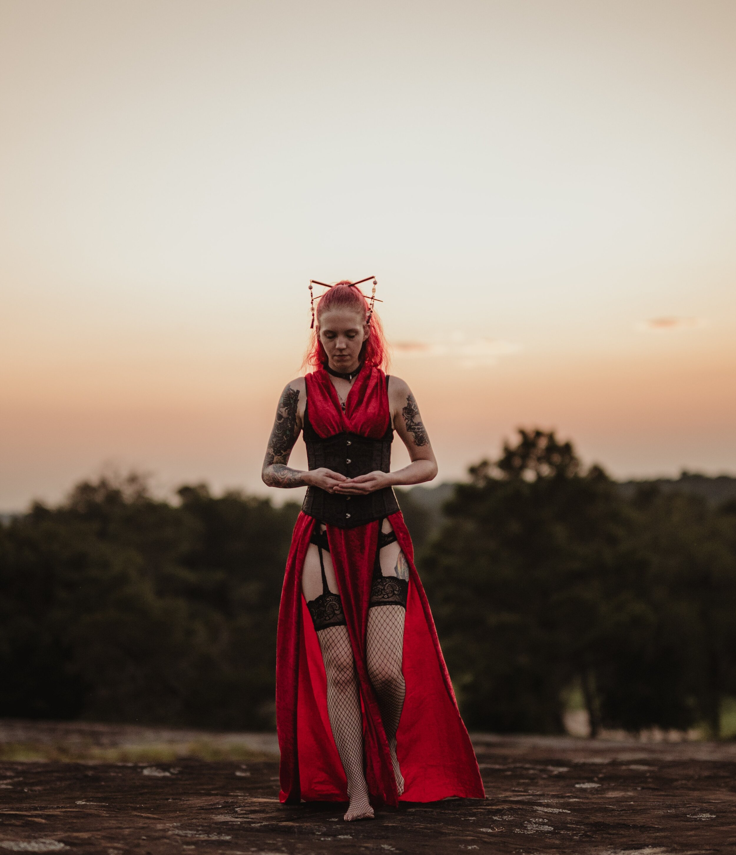 Protocol Dress : Red Velvet