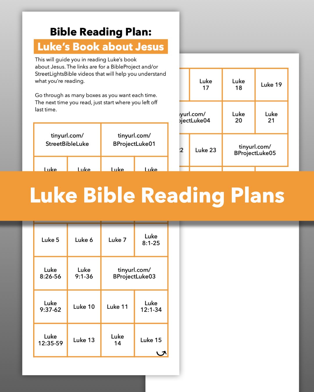 Luke Bible Reading Plan Package