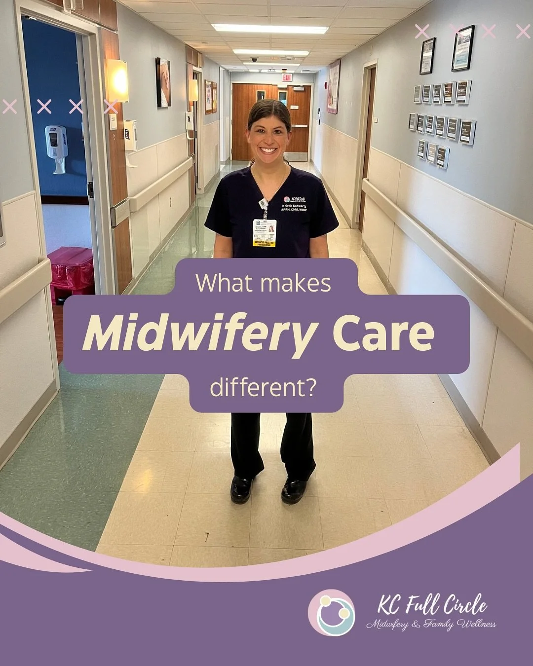 What makes midwifery care different than your typical OBGYN? 

We are here for YOU. It&rsquo;s personal. It&rsquo;s evidenced-based. Most importantly, it is always centered around you and your health no matter what. 

At KC Full Circle Midwifery &amp