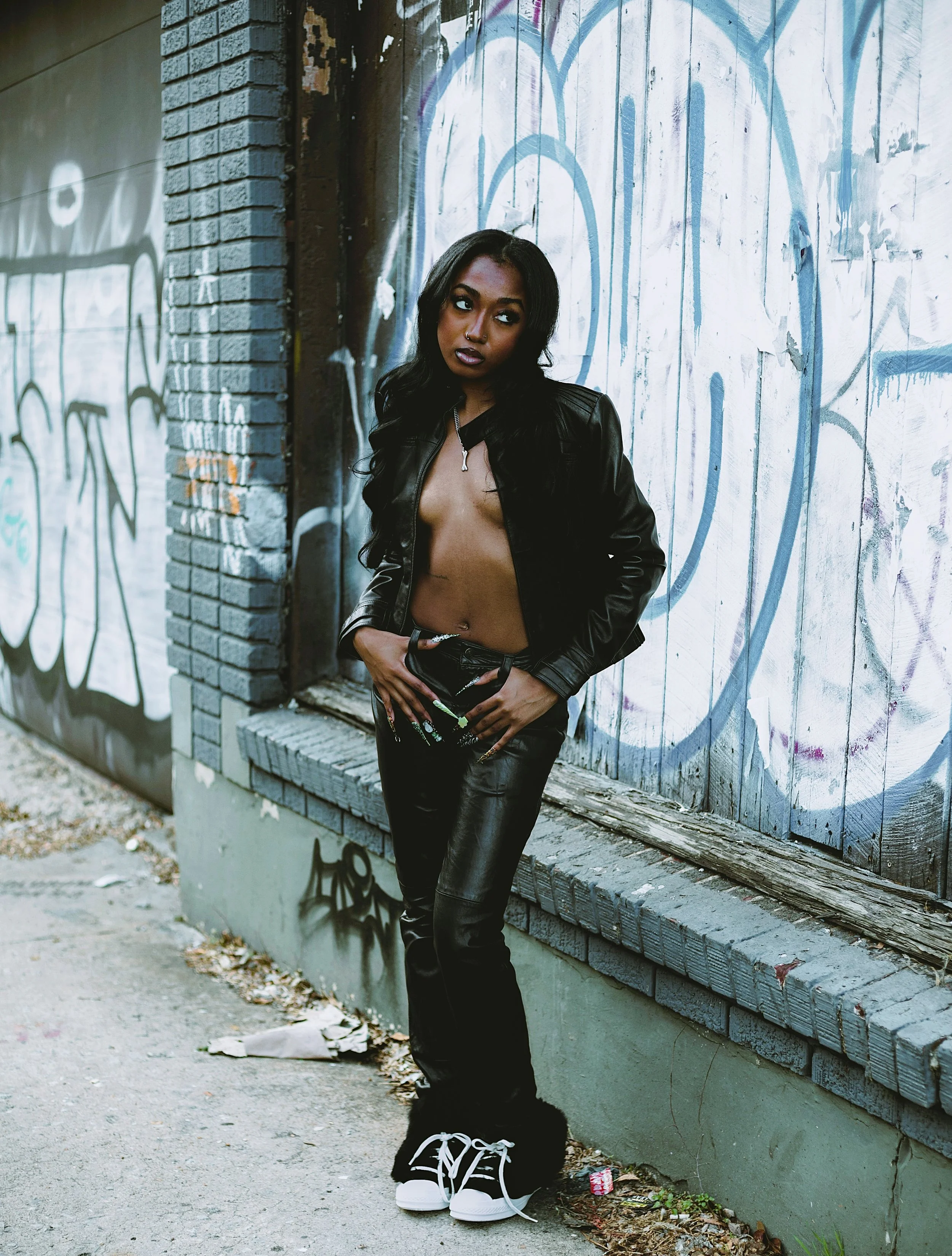 Model, Taylor Alexis wearing 3 individual looks, Styled by Kyla Salter-Wright. Photographed by Nia Marjani in Atlanta, Georgia.