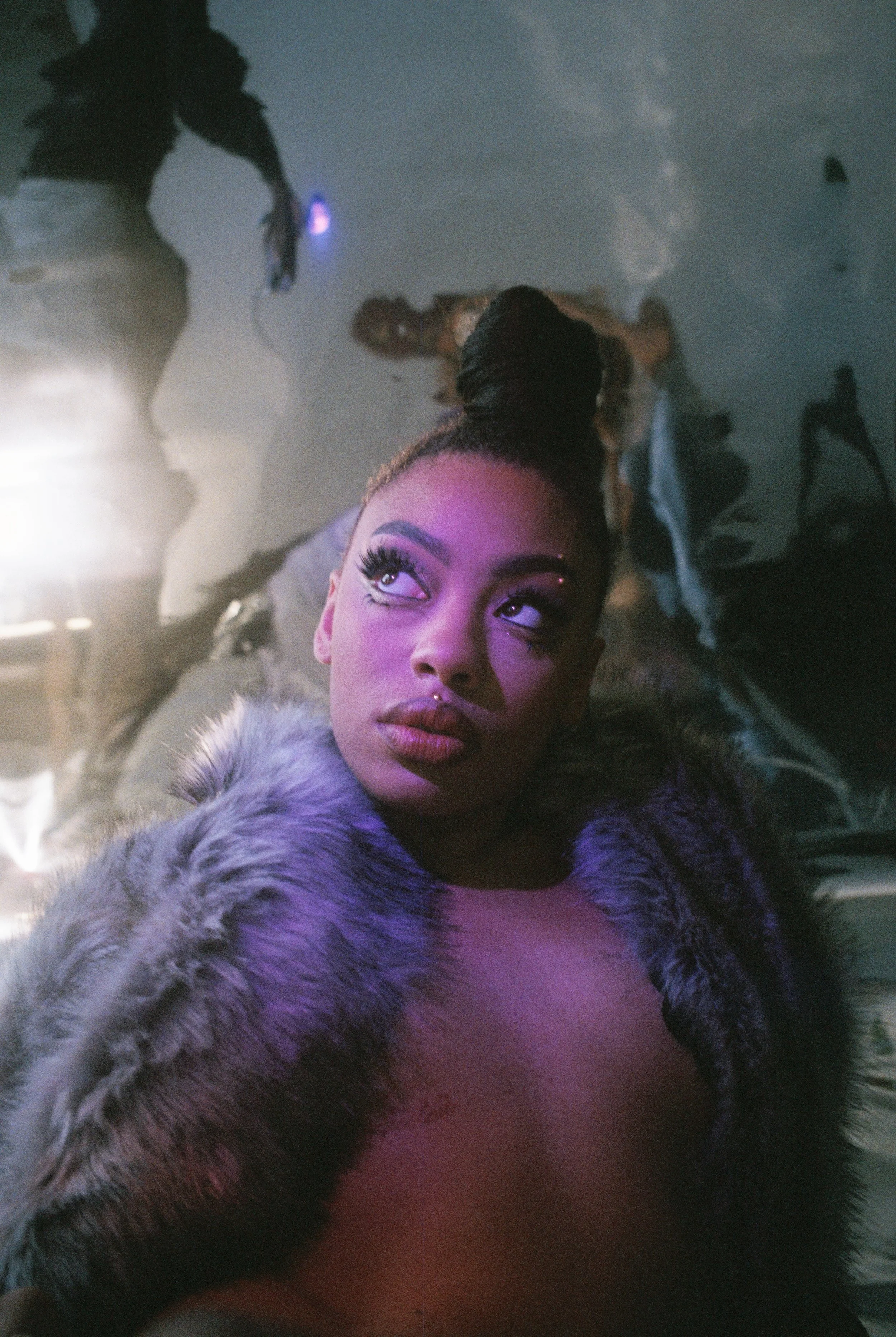 Myeia Thomas in Italian Fur, Styled by Kyla Salter-Wright