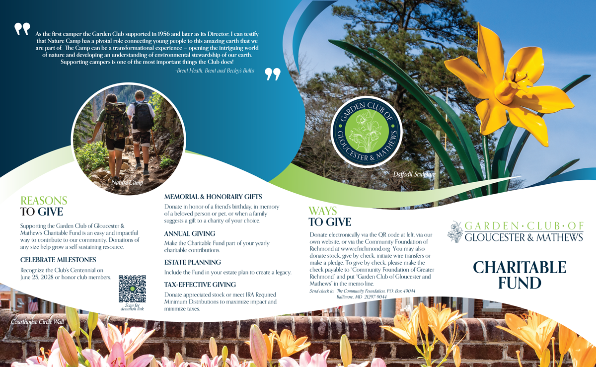 Garden Club of Gloucester & Mathews Charitable Fund Brochure