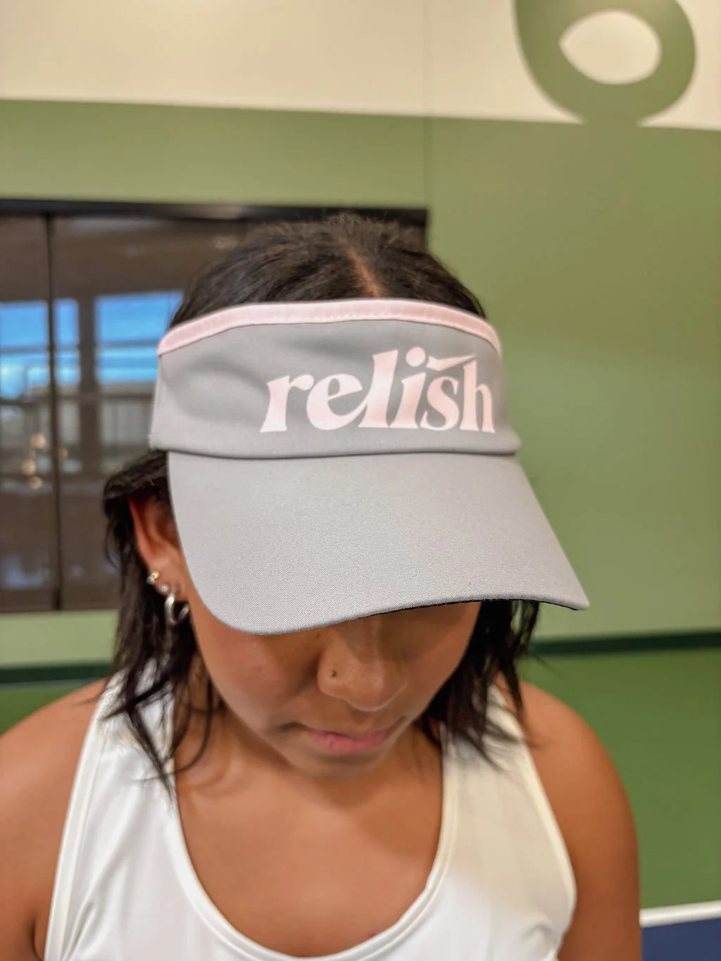 Grey & Pink Relish Performance Visor