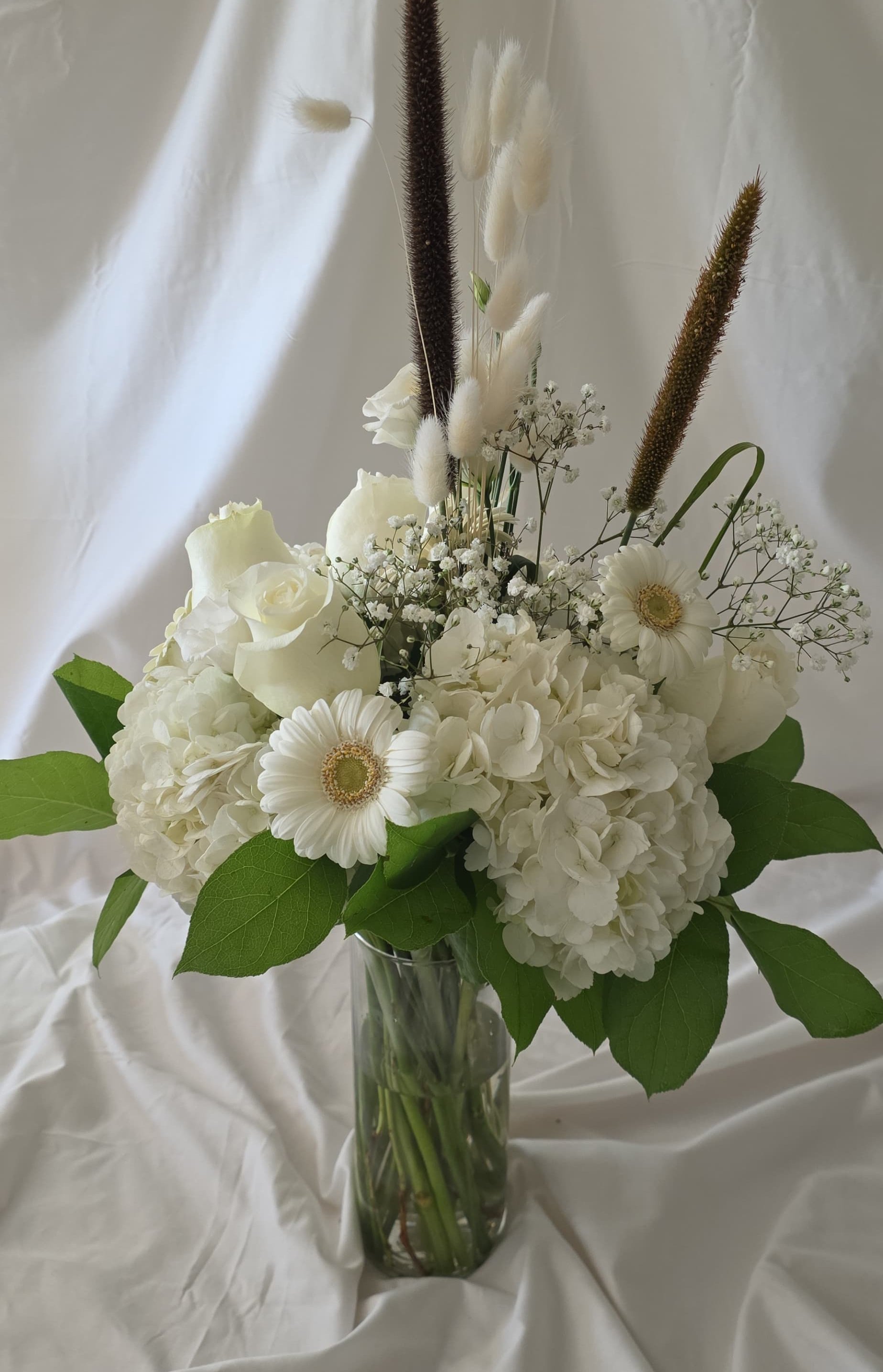 White Flowers Delivery Brooklyn New York Glass Vase.jpg