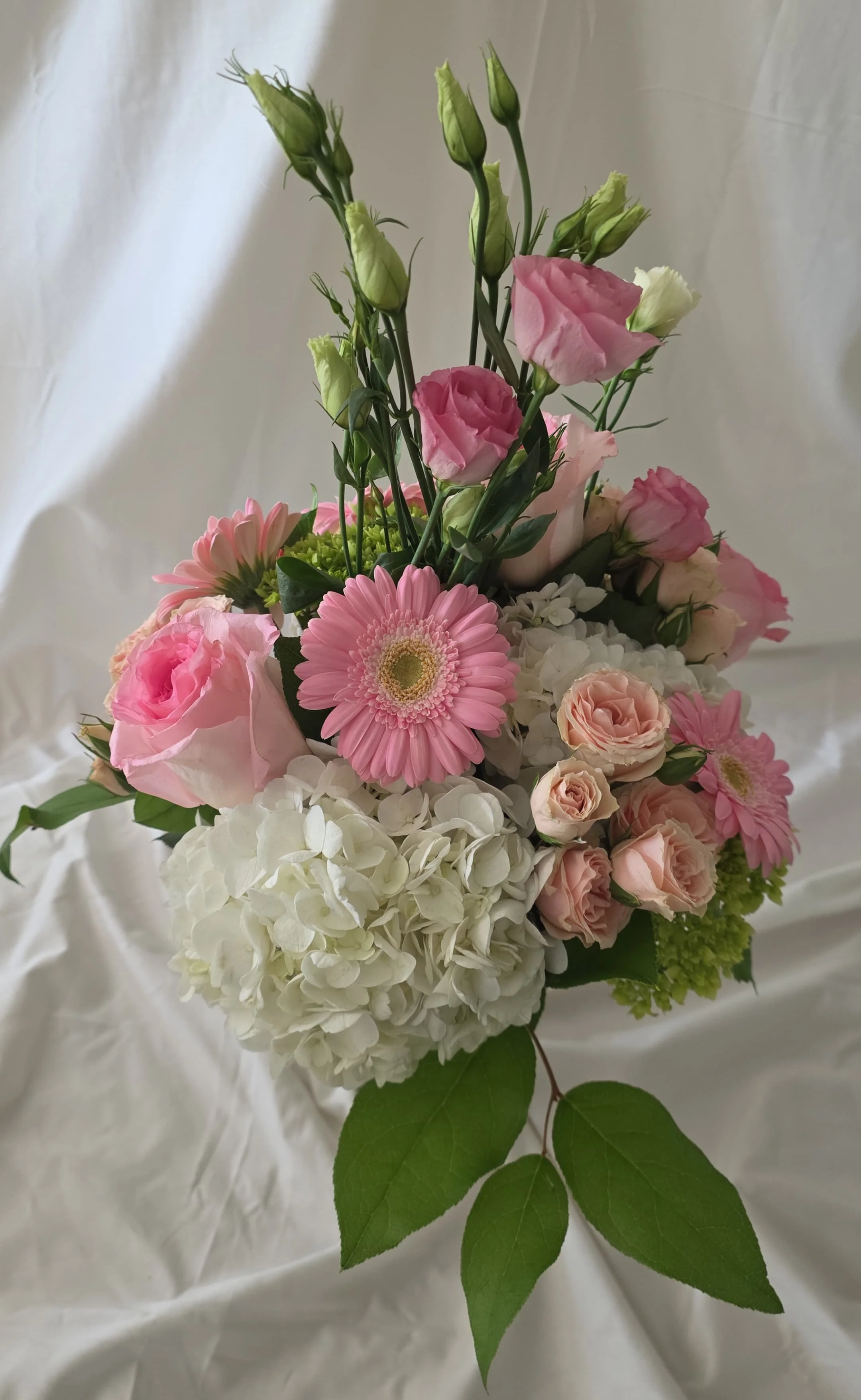 Birthday Pink Flowers Delivery Brooklyn Gift Glass Vase.jpg