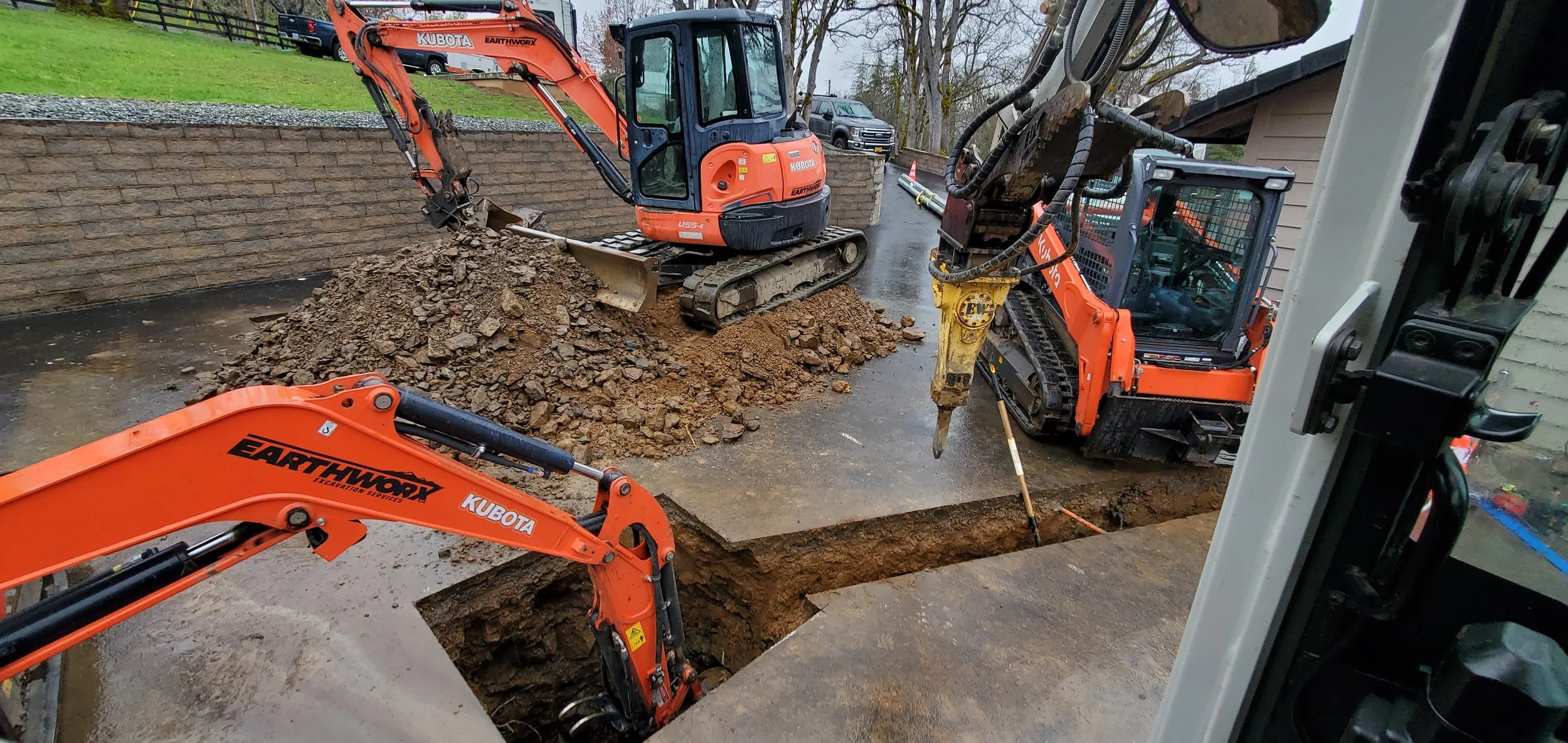 Footing Excavation For Solar Array