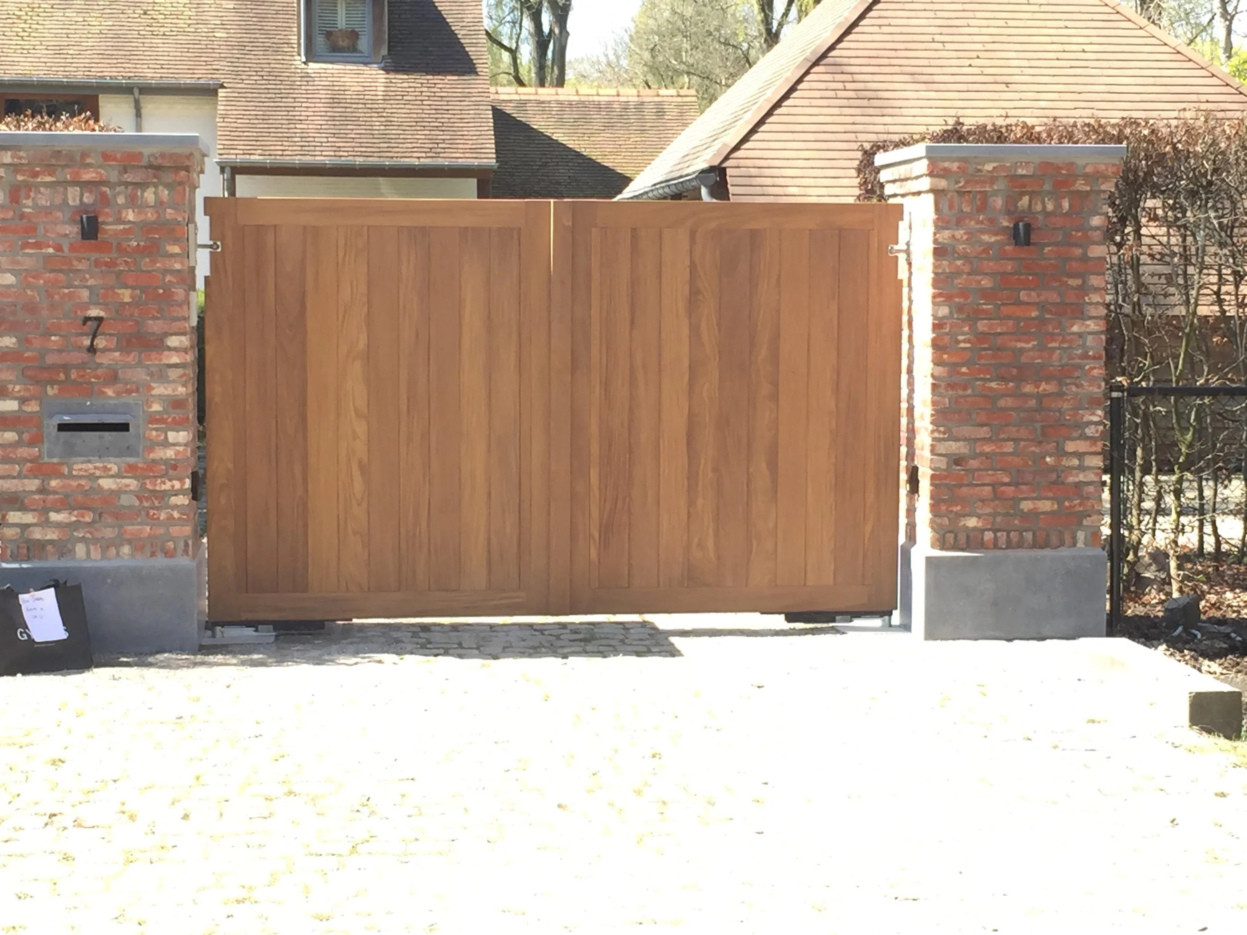 houten poort laten maken lier