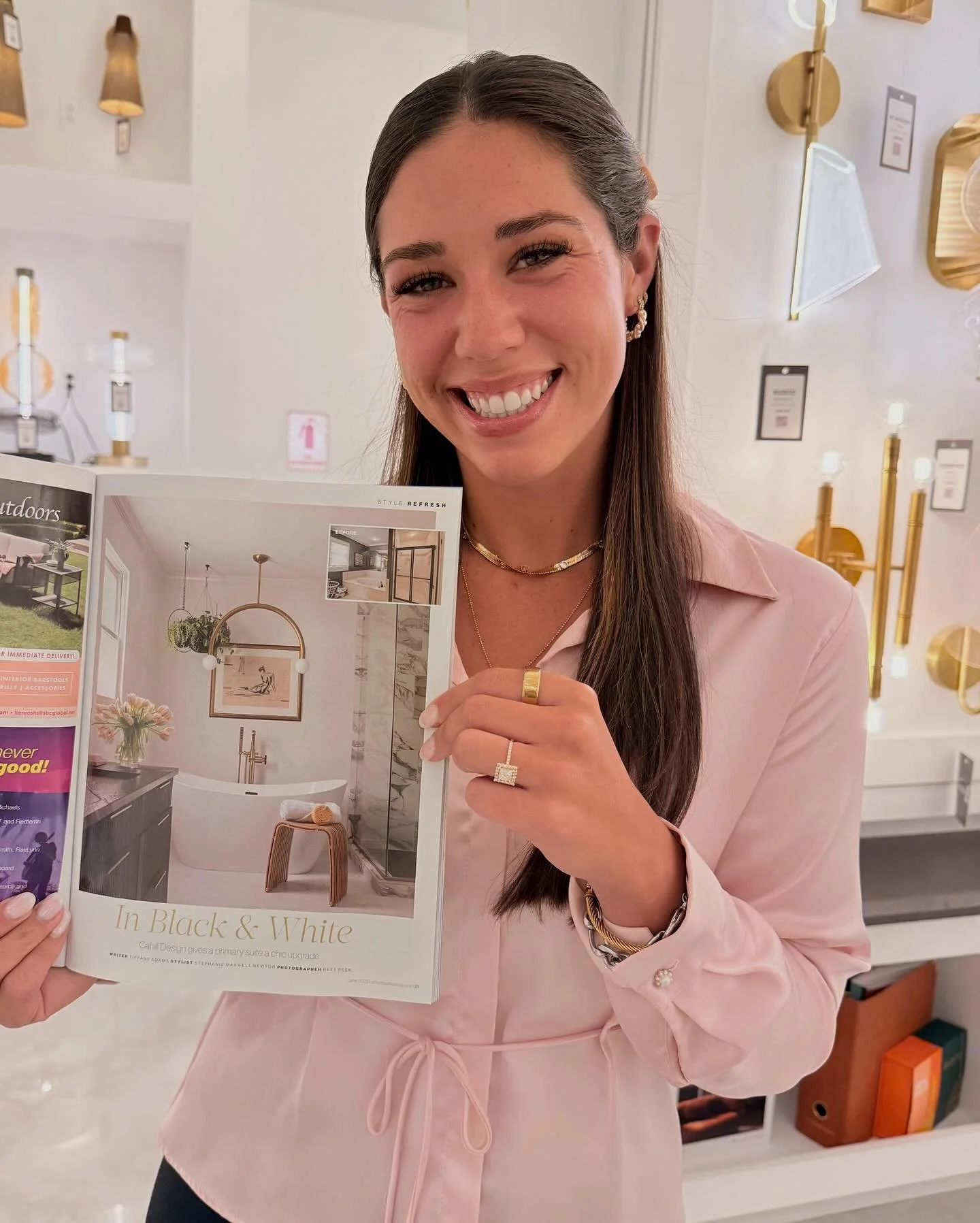 I&rsquo;m in a magazine (!!) and blushing like it&rsquo;s middle school picture day 
So honored to have my first-ever 4-page feature in @athomearkansas . Grateful beyond words. Dreams really do look better in print 💫