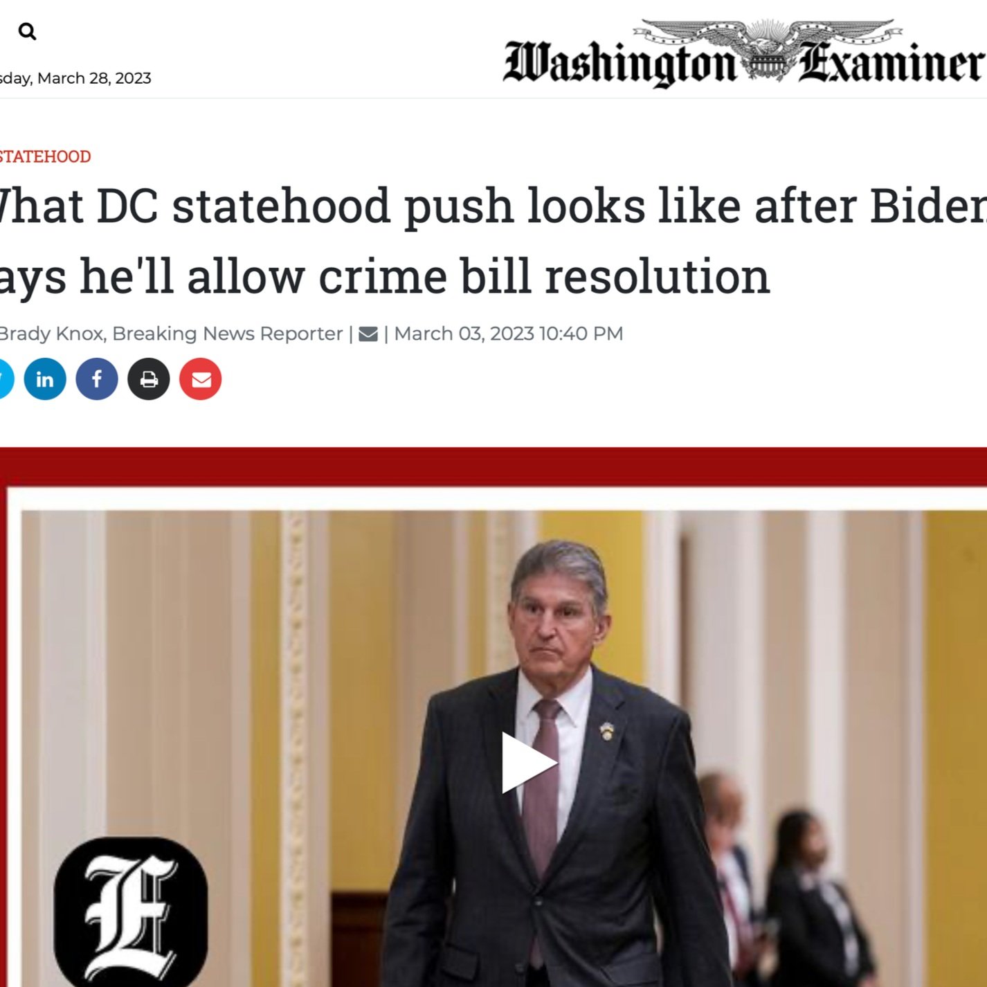 Mosheh Oinounou speaks with the&nbsp;Washington Examiner&nbsp;to give wider context to the latest developments around DC statehood.