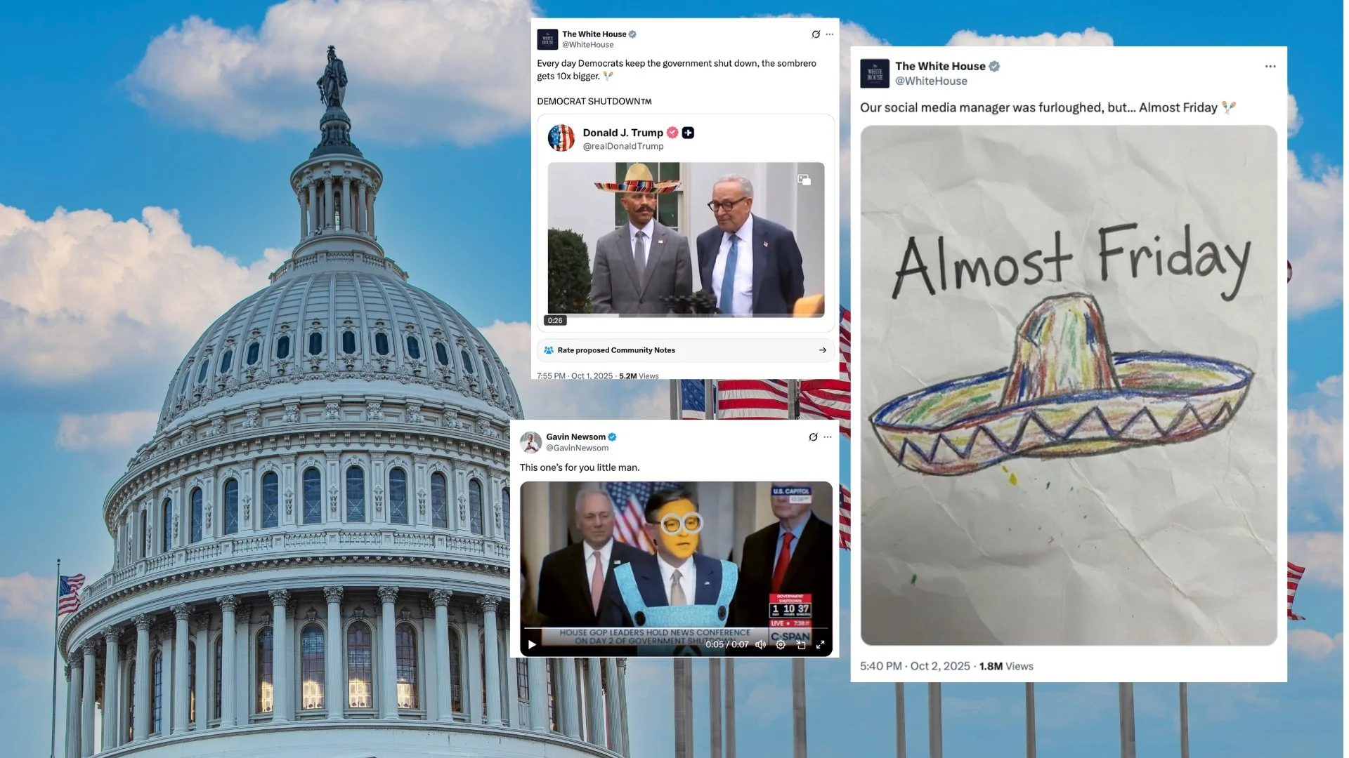 Government Shutdown Messaging War Turns To Memes &amp; Social Media