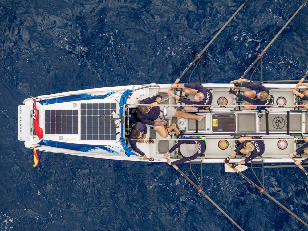 The boat from above