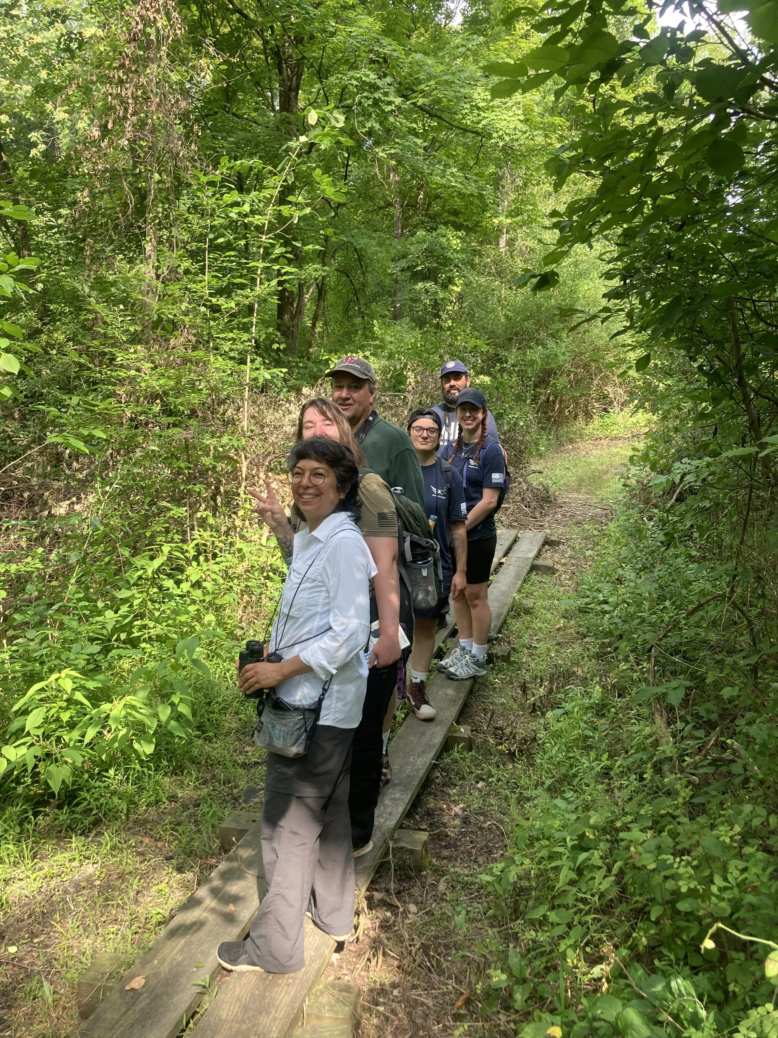 Out on our spring birding walk