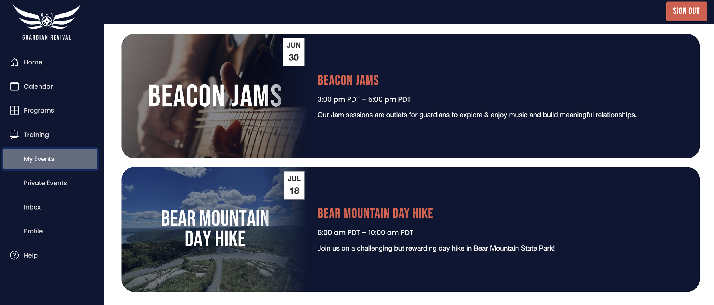My Events