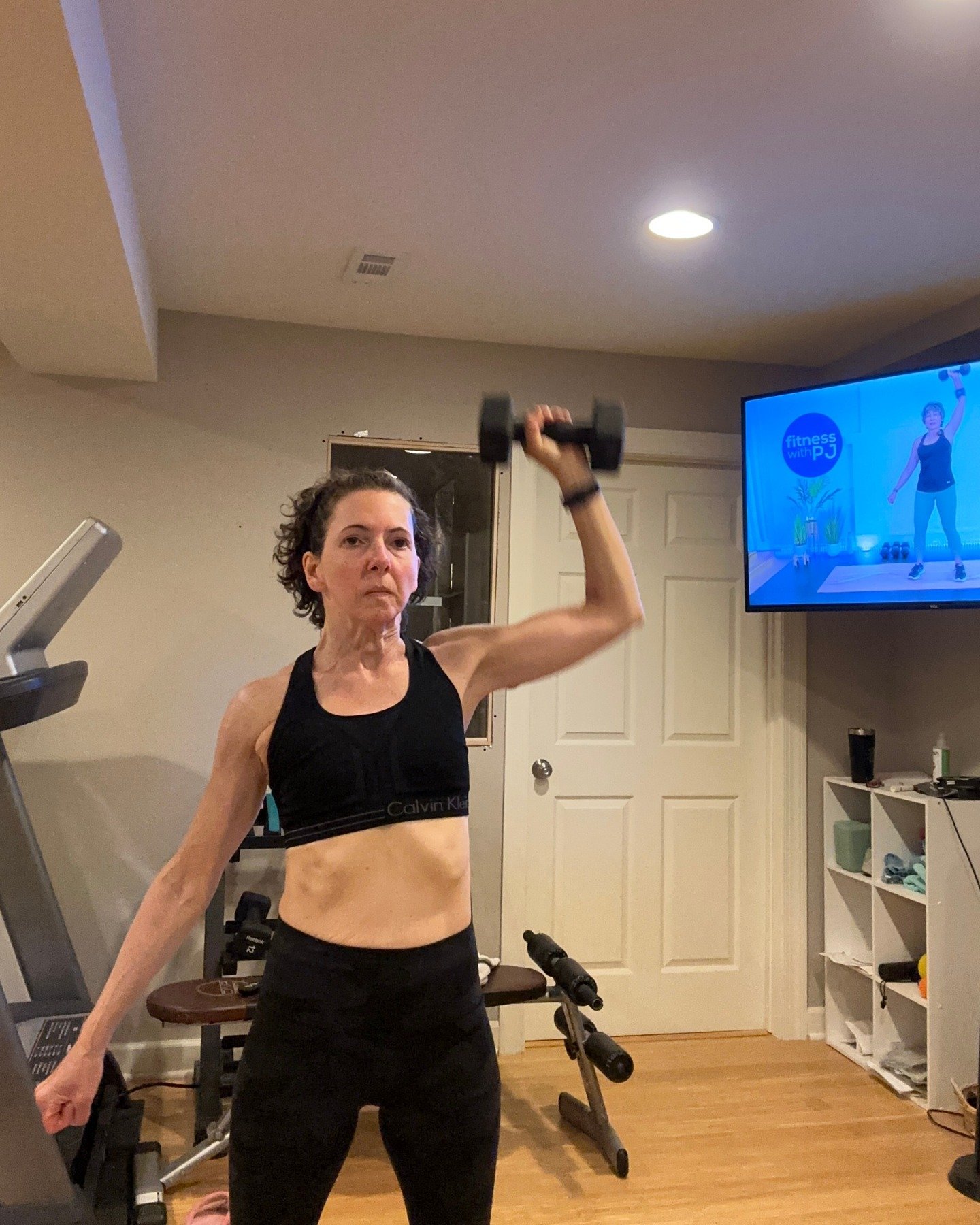 After being thrown off my strength training routine due to travel and work demands in April, it felt great to get back at it this morning with the help of @overfiftyfitness.co.

Nutrition and lifestyle choices are key to living a long, healthy, activ
