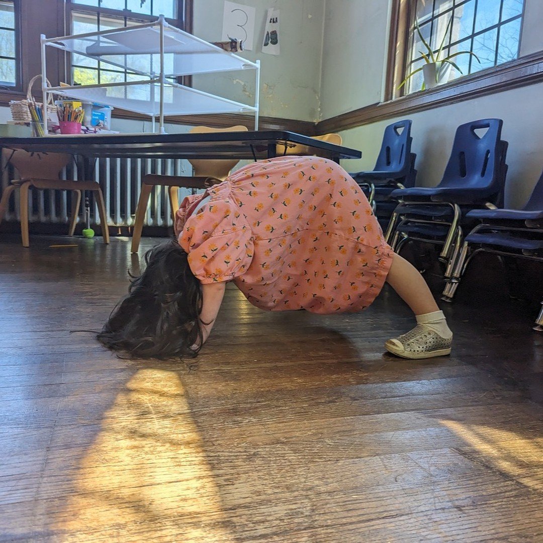 Our students take their yoga lessons very seriously. At Weekday School practicing mindfulness is a priority. This little Pre-K student began her day with a stretch and a brief meditation. Namaste! 
She is ready to take on the day!
#ProgressiveEducati