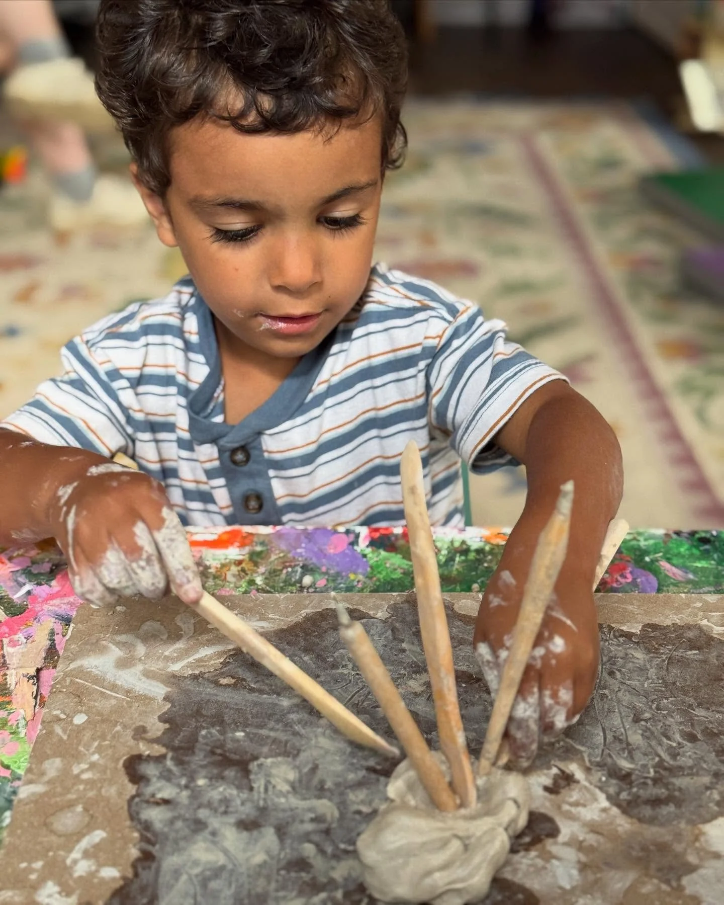 Real clay invites real discovery. Our students began by exploring its texture&mdash;dry, wet, smooth, gritty&mdash;before learning the basics of pinch pots. With those skills in hand (literally!), they created imaginative creatures using scoring, sli