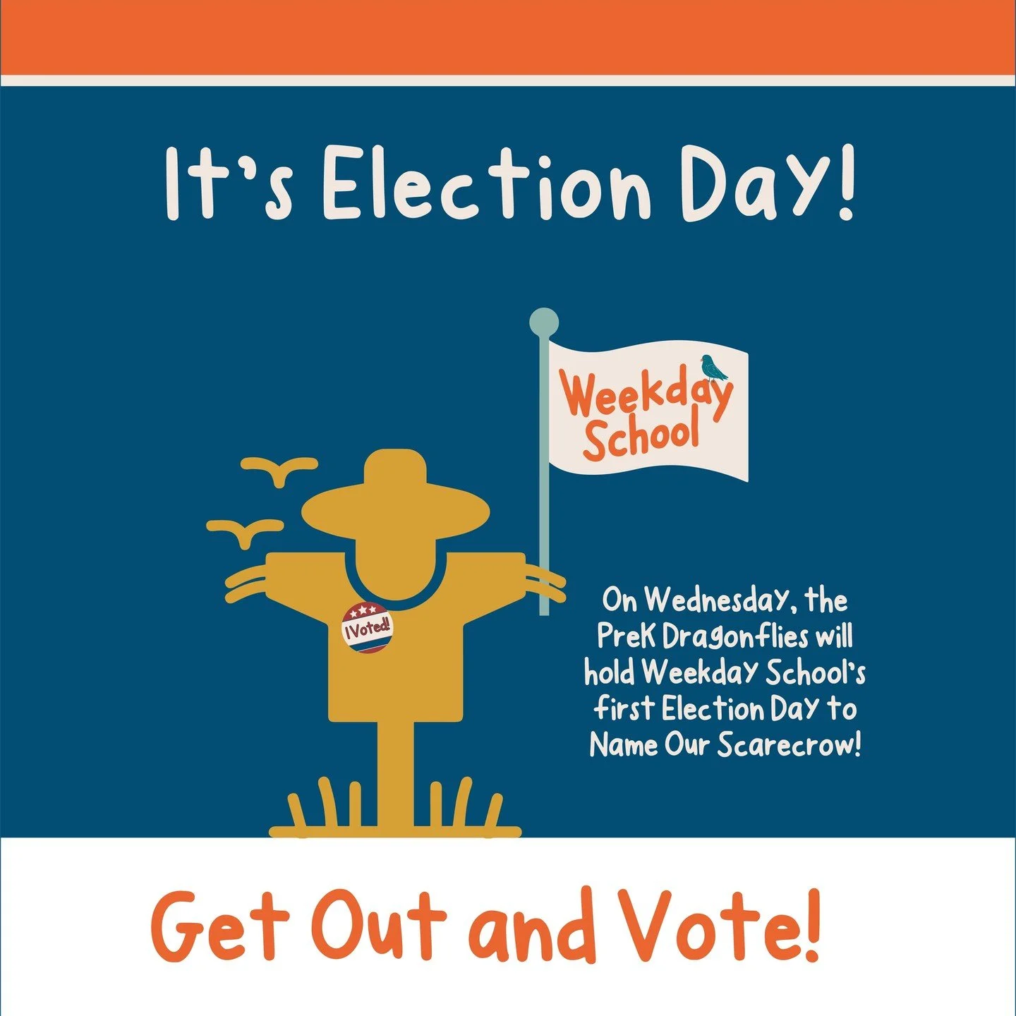 This fall, at Weekday School the PreK Dragonflies are launching Name Our Scarecrow...to introduce children to the beauty and power of democracy: ballots, voting booths, and the power of having your voice heard.

They're turning weeks of creative work