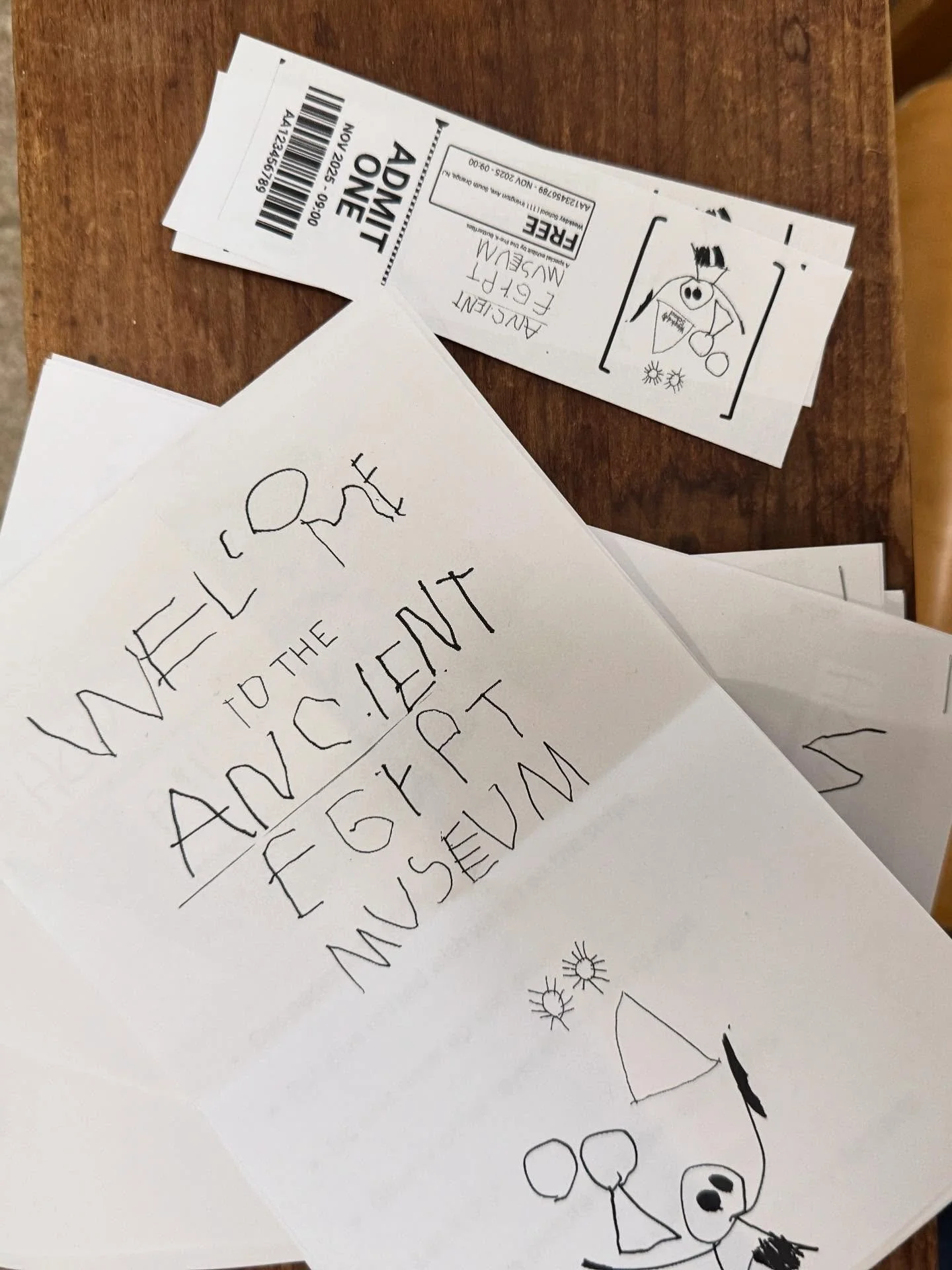 The Butterflies wrapped up their month-and-a-half exploration of Ancient Egypt by opening&hellip; their very own museum!🏺✨

This week, The Ancient Egypt Museum opened to our parent/student public. On display: handmade papyrus and stories, a model of