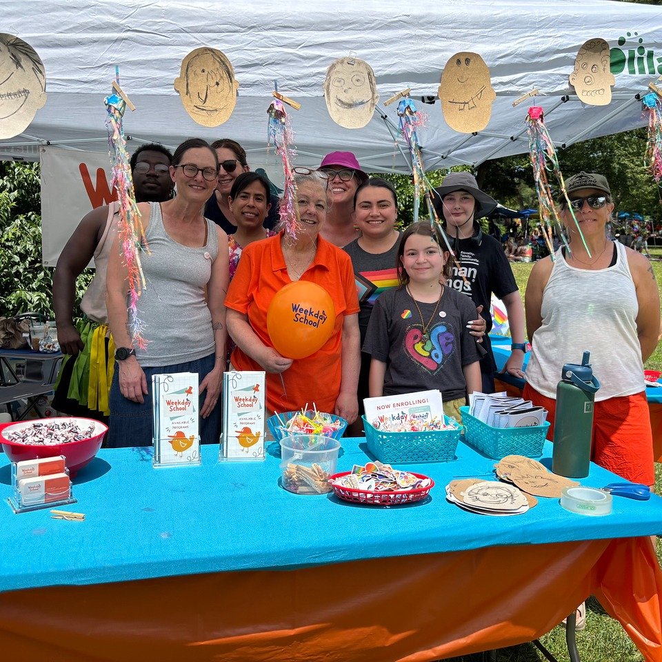 Weekday School is an open, inclusive, gender-affirming, neuro-affirming, community where every child is welcomed, valued, and loved. 💛

Interested in learning more?
Contact Jackie DeLucia, Head of School at jackie.delucia@wkdschool.org 

@prideinnj 