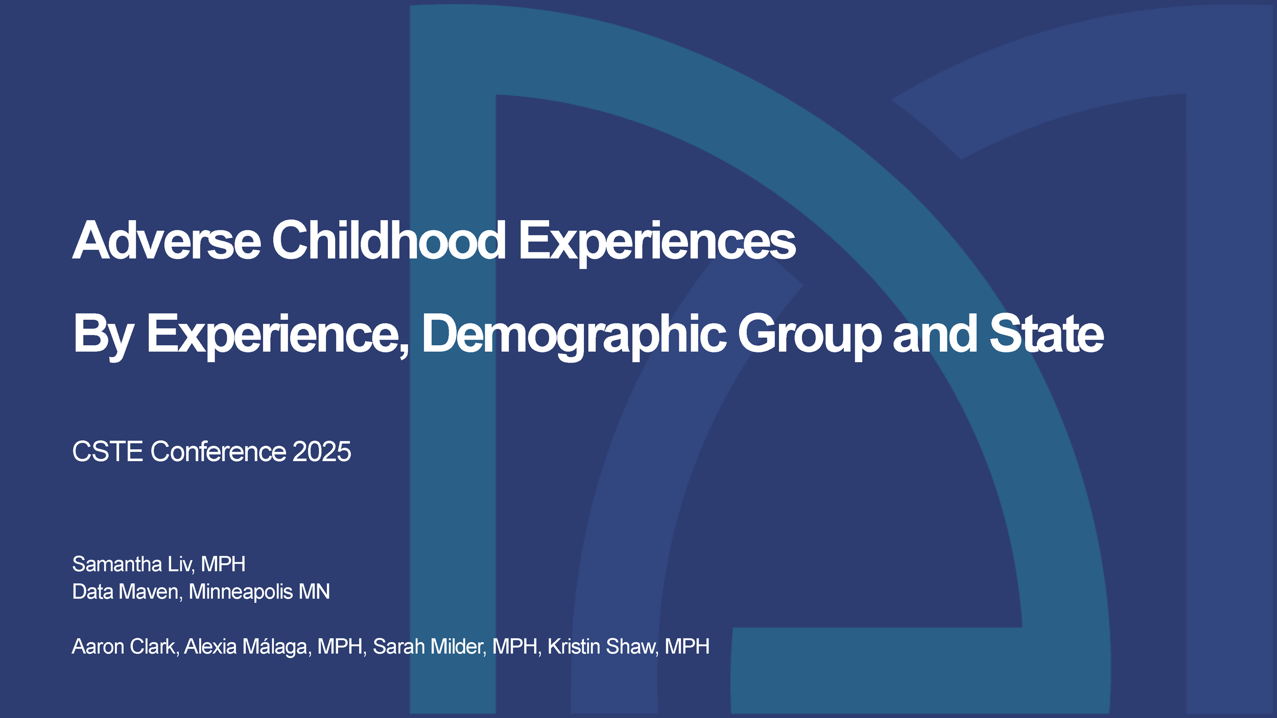Adverse Childhood Experiences — Presentation (PDF)
