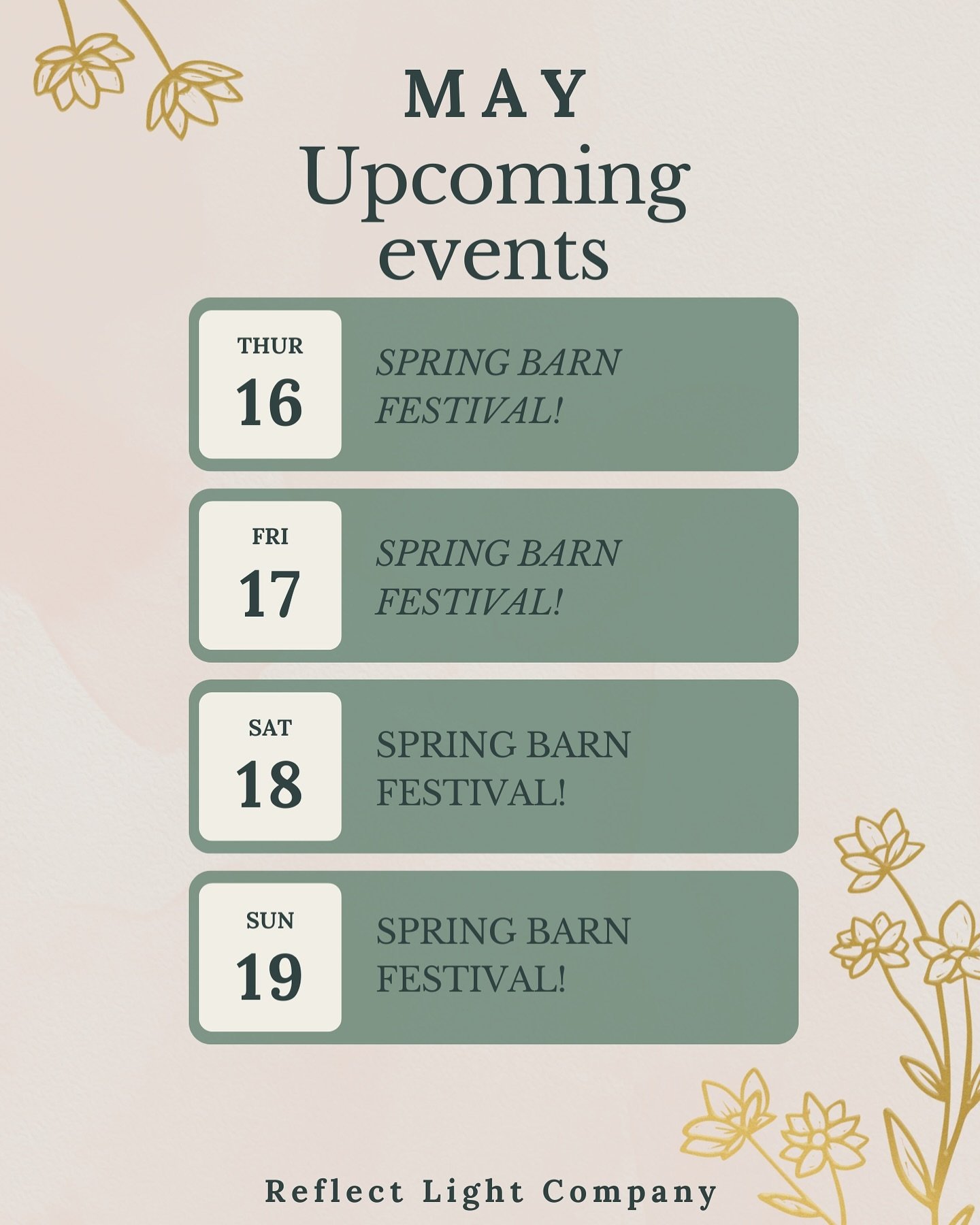When I say I cannot wait for this event I mean I CANNOT WAIT!!! 🙌🏻

The Spring @barnfestival is starting tomorrow! 💗

I just finished packing my totes with a TON of natural skincare products and I can&rsquo;t wait to set up my booth today! 

Head 
