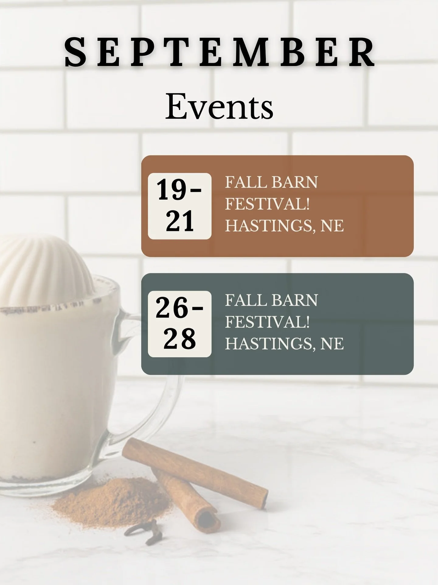 September = @barnfestival Season! π
Two glorious weekends, six full days to explore and shop amazing pop up boutiques, shops, and the barn! π€π
Tag a friend you’re bringing along for the ultimate shopping spree! π«Άπ»
.
.
.
#reflectlightcom