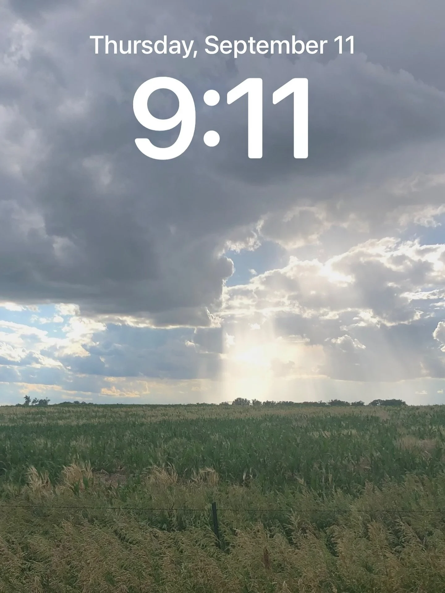 Pause and pray today. This world needs you. Heroes aren’t born—they’re ordinary people stepping out in faith. π€
This morning when I glanced at my phone and saw 9:11 in bold, the contrast between those numbers and the calm backgrou