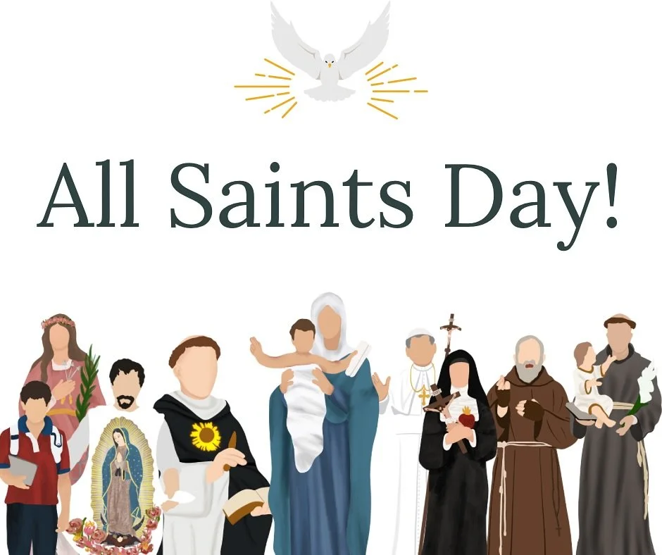 I love how the darkness of Halloween is quickly overcome by the light of All Saints Day! ✨

Growing up, we celebrated All Saints Day with parties &mdash; I remember dressing up as an Angel, Mary, St. Helen of the Cross, and St. Kateri Tekakwitha.

I 