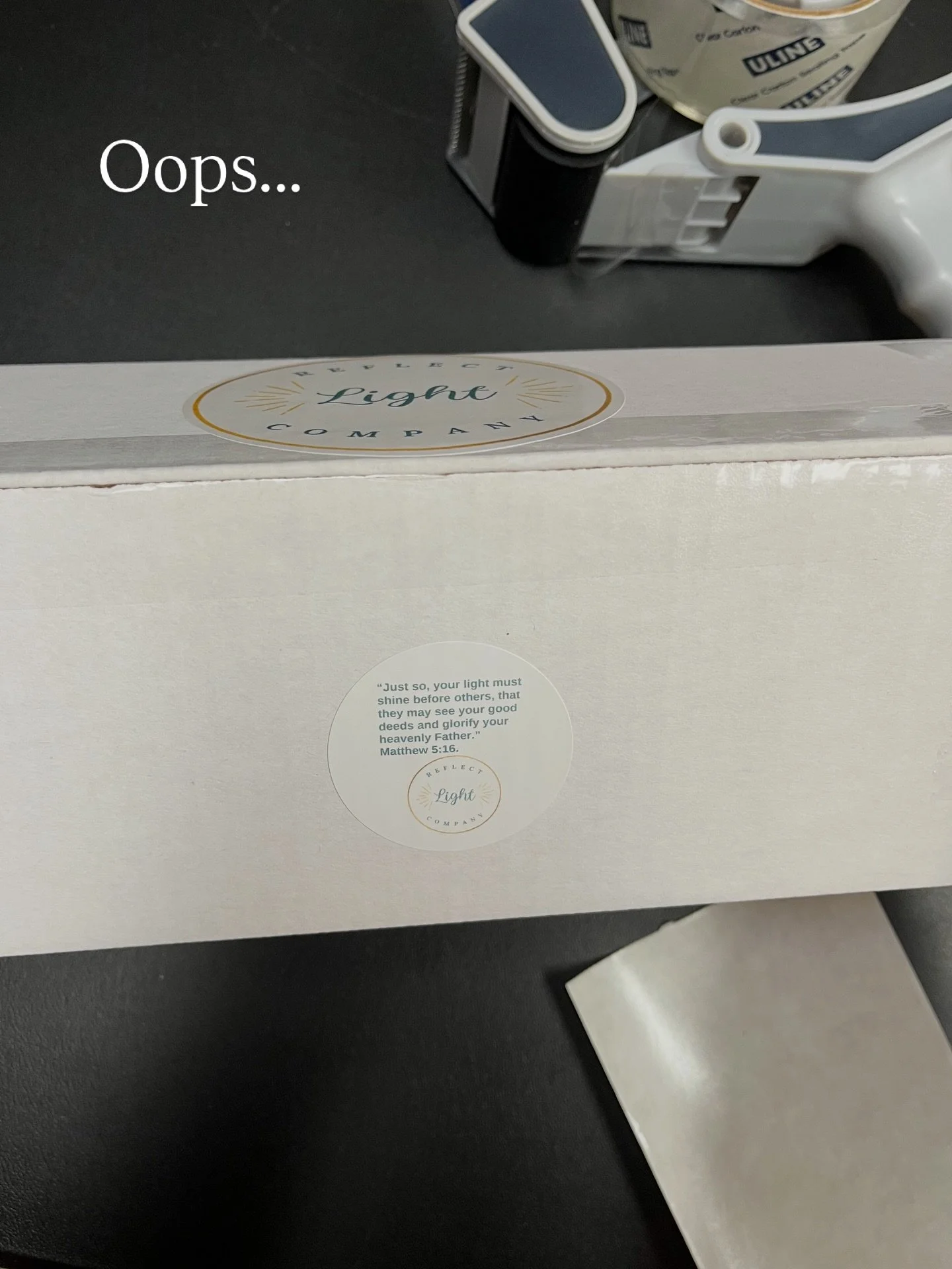 POV: I&rsquo;m both efficient and easily distracted.
Yes. Yes, I am. 😅

Sometimes I tape up an order and immediately think&hellip;
&ldquo;Wait. Did I put the Bible verse inside?&rdquo; 😳

And once it&rsquo;s sealed, I genuinely don&rsquo;t know. 🫠