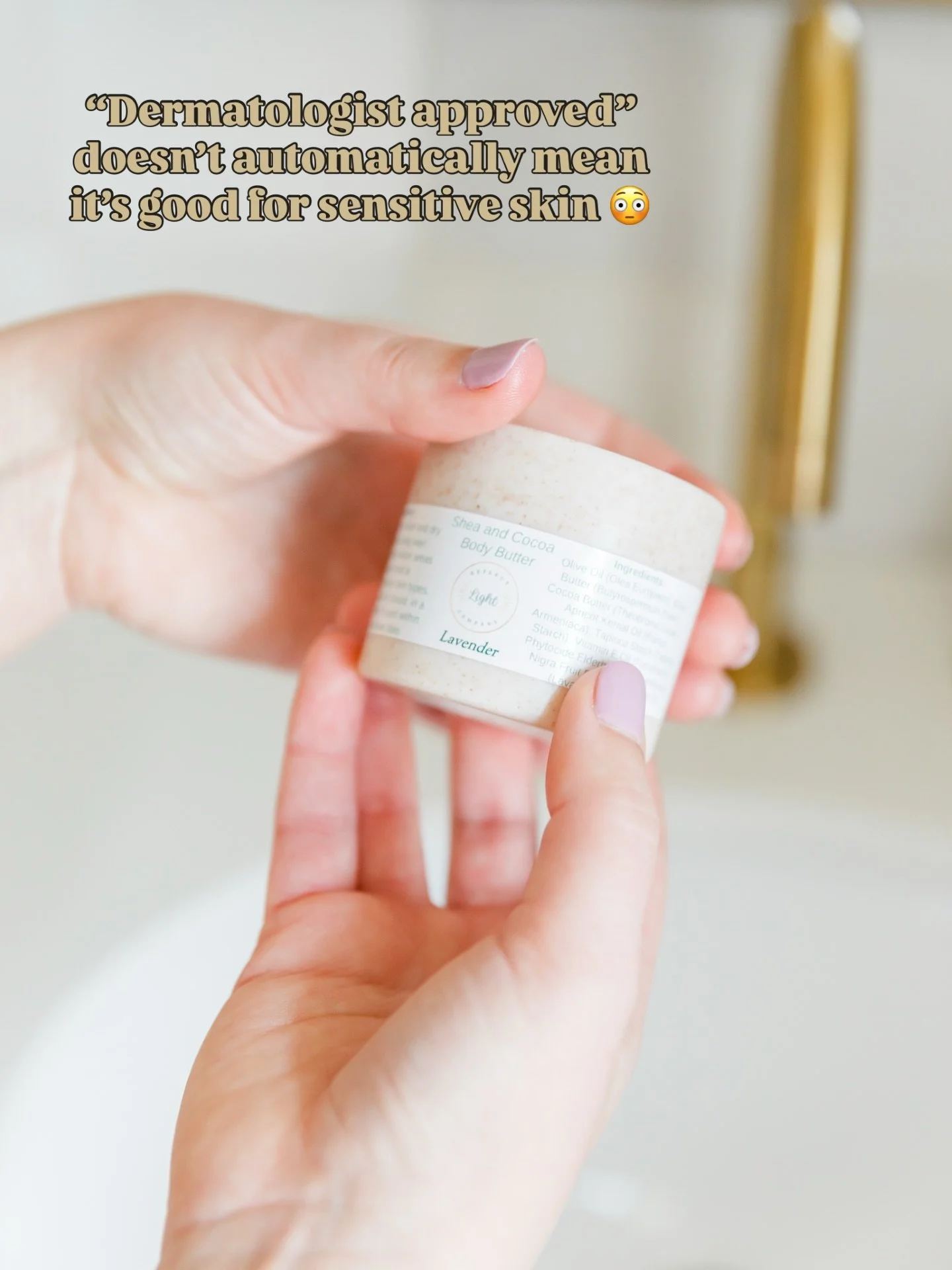 Hot take: &ldquo;dermatologist approved&rdquo; doesn&rsquo;t automatically mean it&rsquo;s good for sensitive skin 😳

That label might look impressive&hellip; but the ingredient list is what really matters. 👀

Some products still contain synthetic 