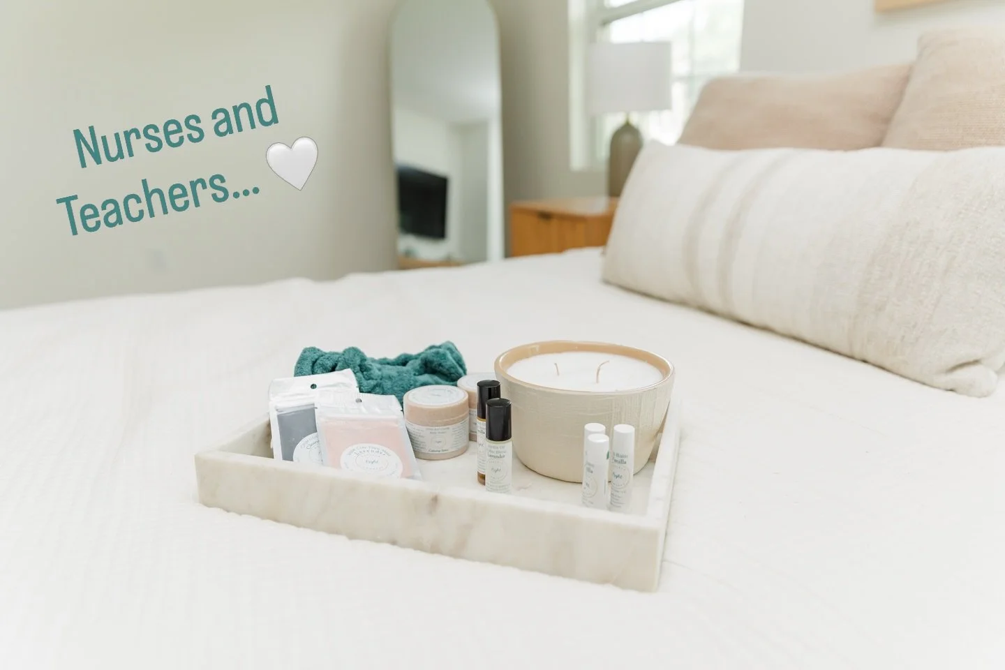 Happy Nurses Day &amp; Teacher Appreciation Week ✨

To those who care, guide, support, and give so much of themselves&mdash;this is for you 🤍

Enjoy 20% off sitewide now through May 8th. 
Your discount will be automatically applied at checkout.

A s